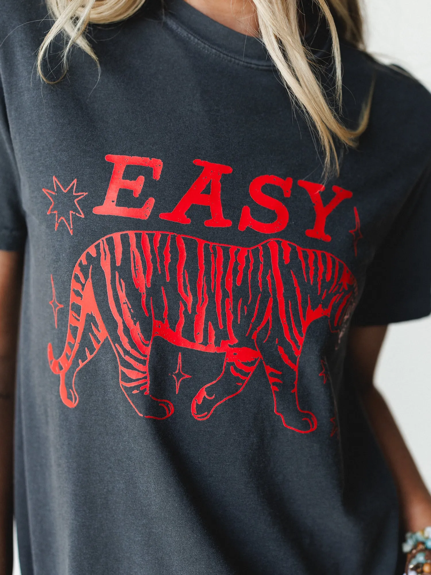 The Nest Easy Tiger Graphic Tee - Pepper sold by Three Bird Nest product image thumbnail 4