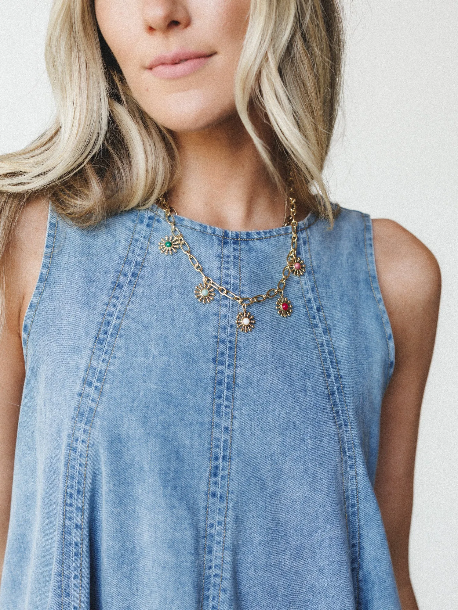 Beat Goes On Romper - Chambray sold by Three Bird Nest product image thumbnail 5