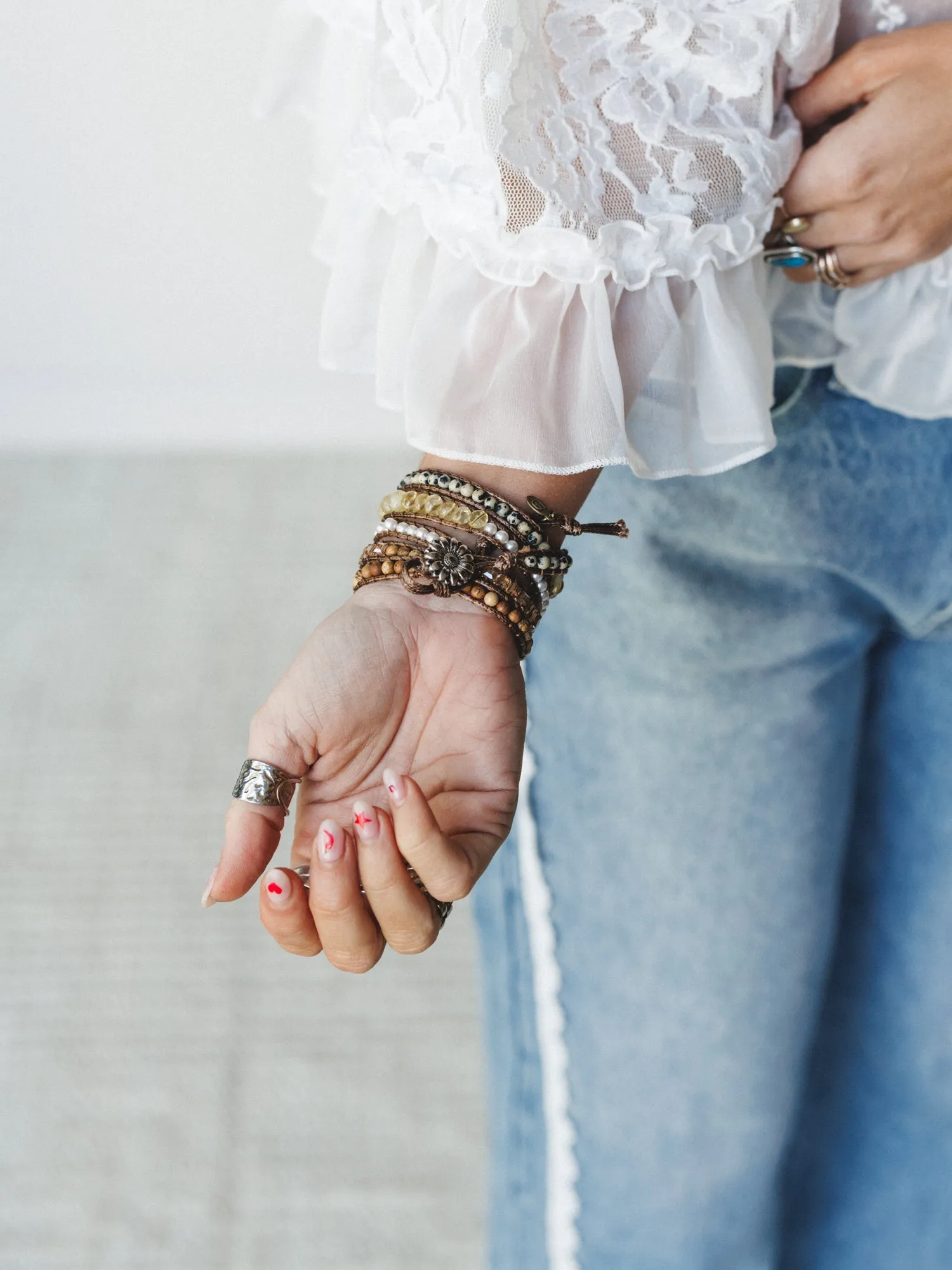Kelly Wrap Bracelet - Robins Egg sold by Three Bird Nest product image thumbnail 3