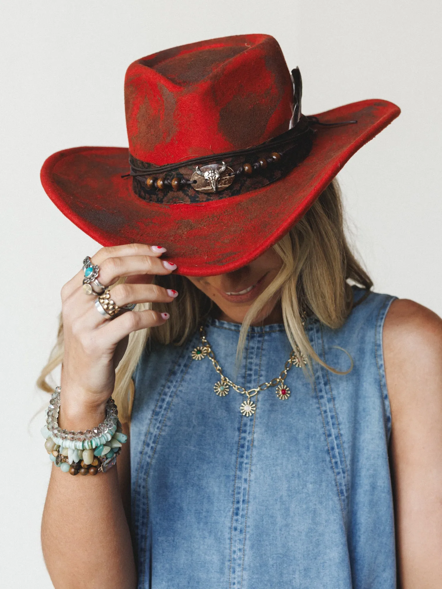 Broadway Ready Hat - Rust sold by Three Bird Nest