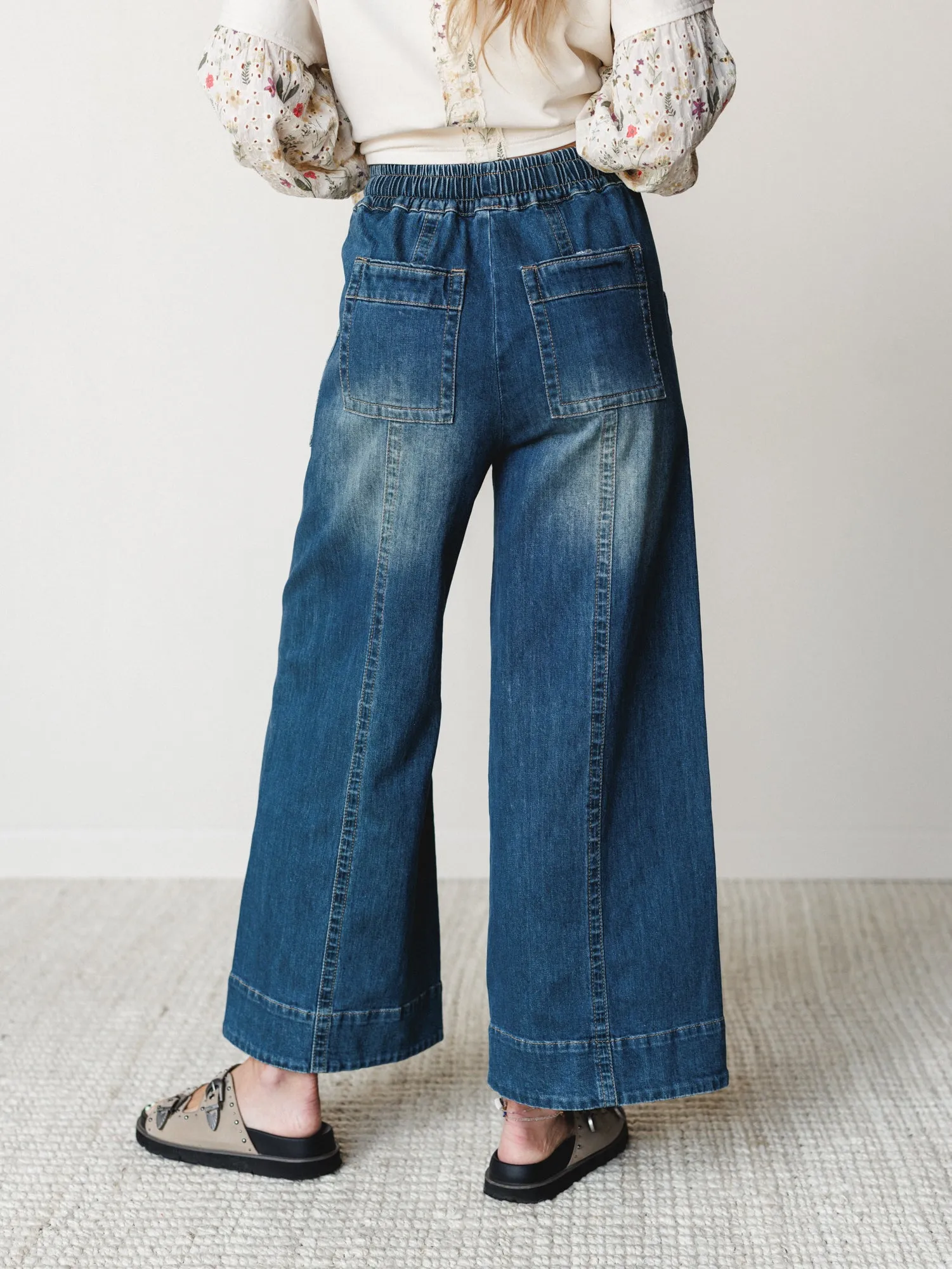 Till Dawn Pants - Denim sold by Three Bird Nest product image thumbnail 5