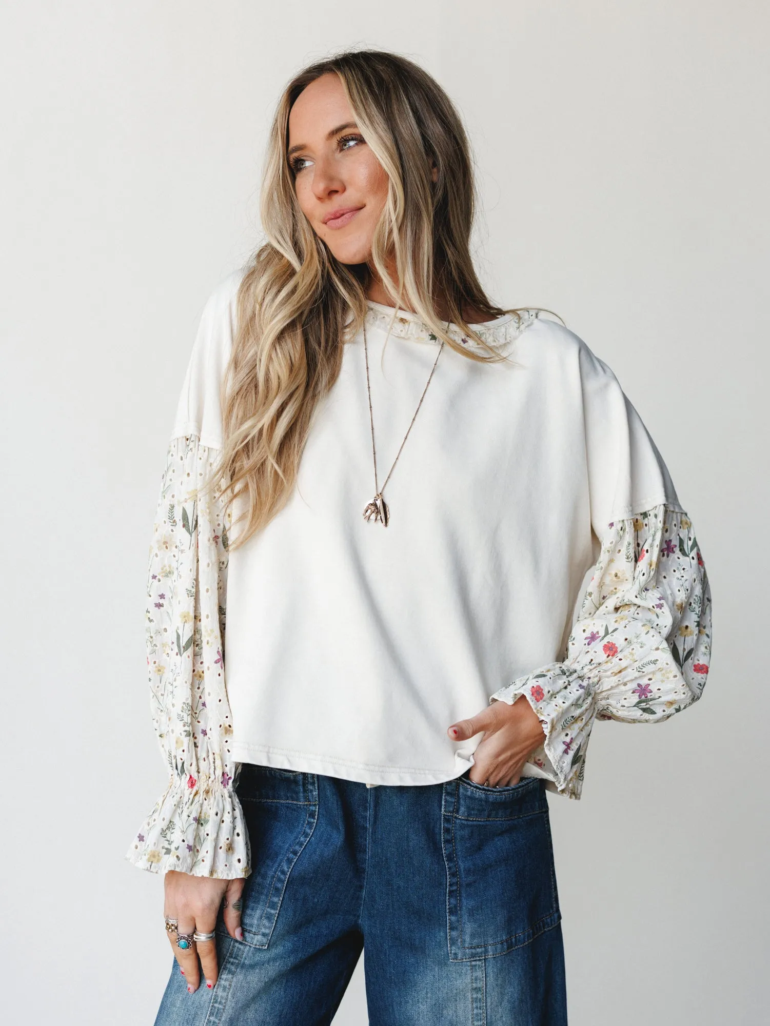 Summer Dreaming Blouse - Cream sold by Three Bird Nest