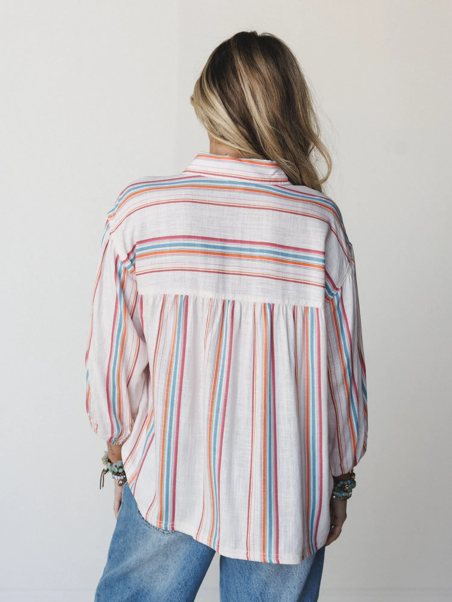 Just like Sunshine Striped Blouse
- Natural sold by Three Bird Nest product image thumbnail 4