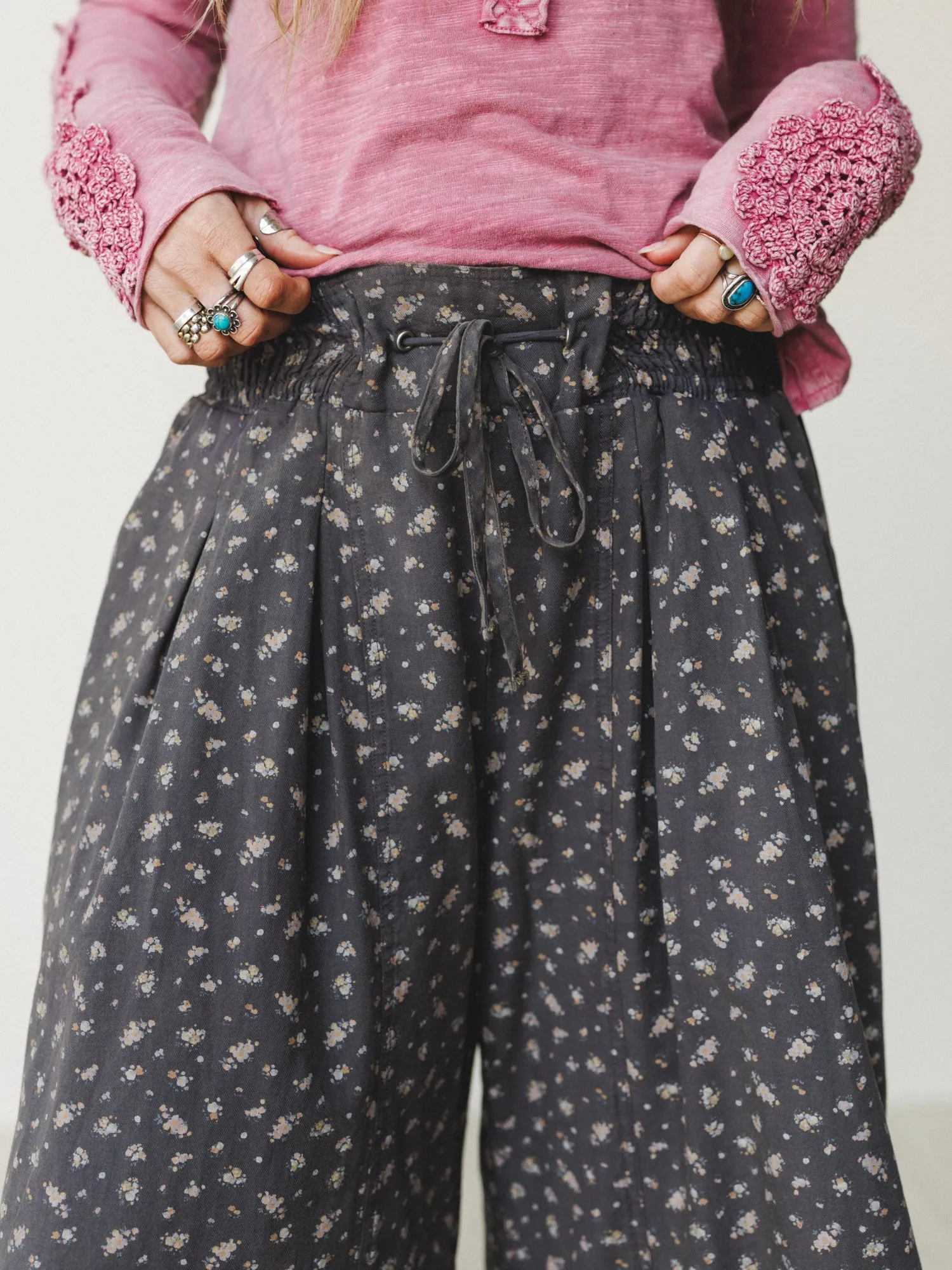 Vintage Blooms Pants - Ash Mocha sold by Three Bird Nest product image thumbnail 3