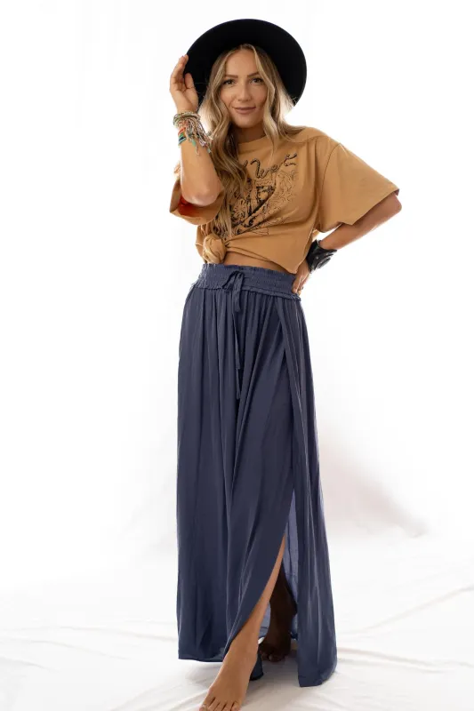 Stasia Maxi Skirt - Blue - Pre Order made by Hem & Thread