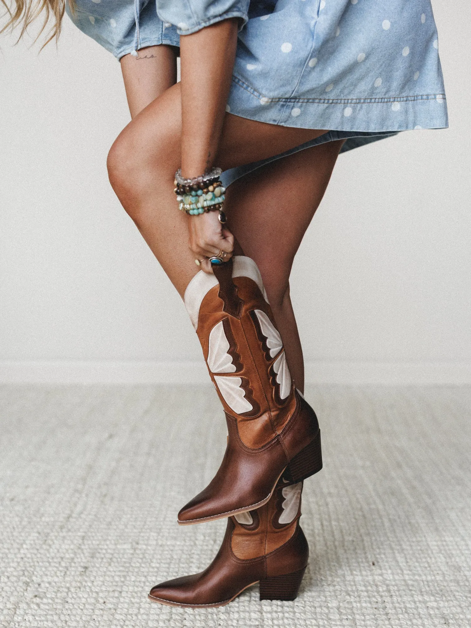 Fairy Butterfly Boot - Camel sold by Three Bird Nest
