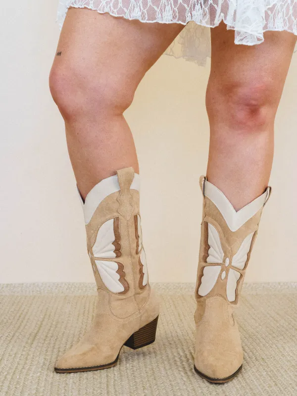 Fairy Butterfly Boot - Almond made by Oasis Society