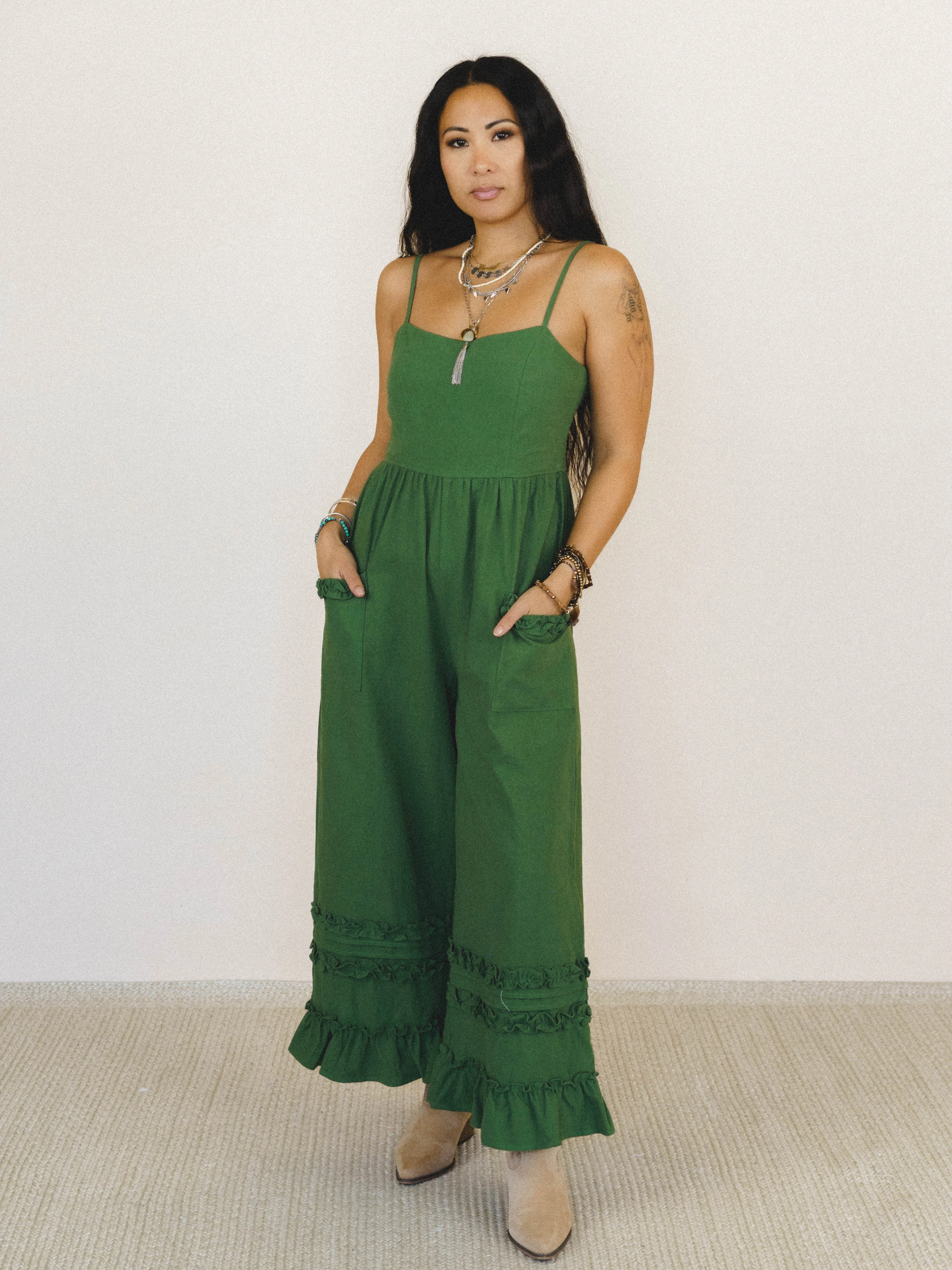 Glory Moment Jumpsuit - Forest sold by Three Bird Nest product image thumbnail 2