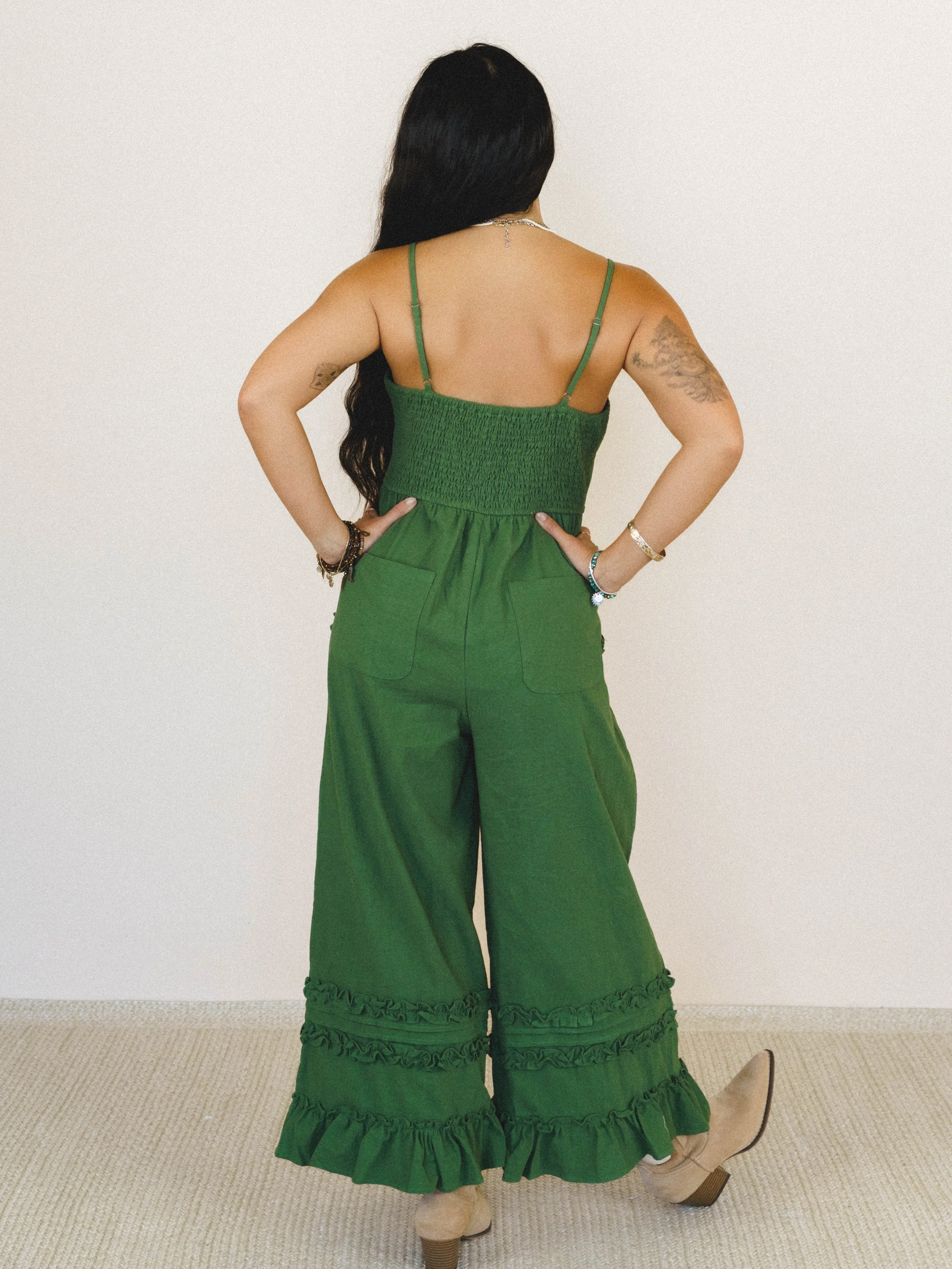 Glory Moment Jumpsuit - Forest sold by Three Bird Nest product image thumbnail 4