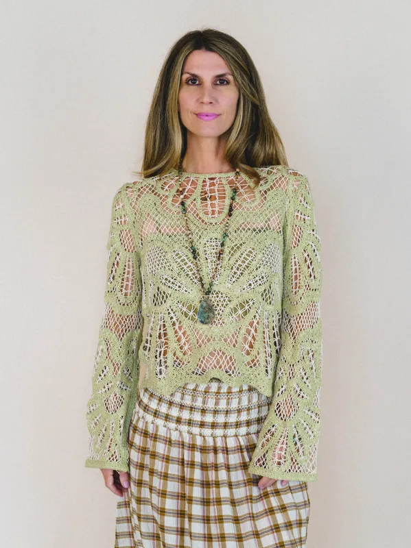 Thing of Dreams Top - Light Green made by Listicle