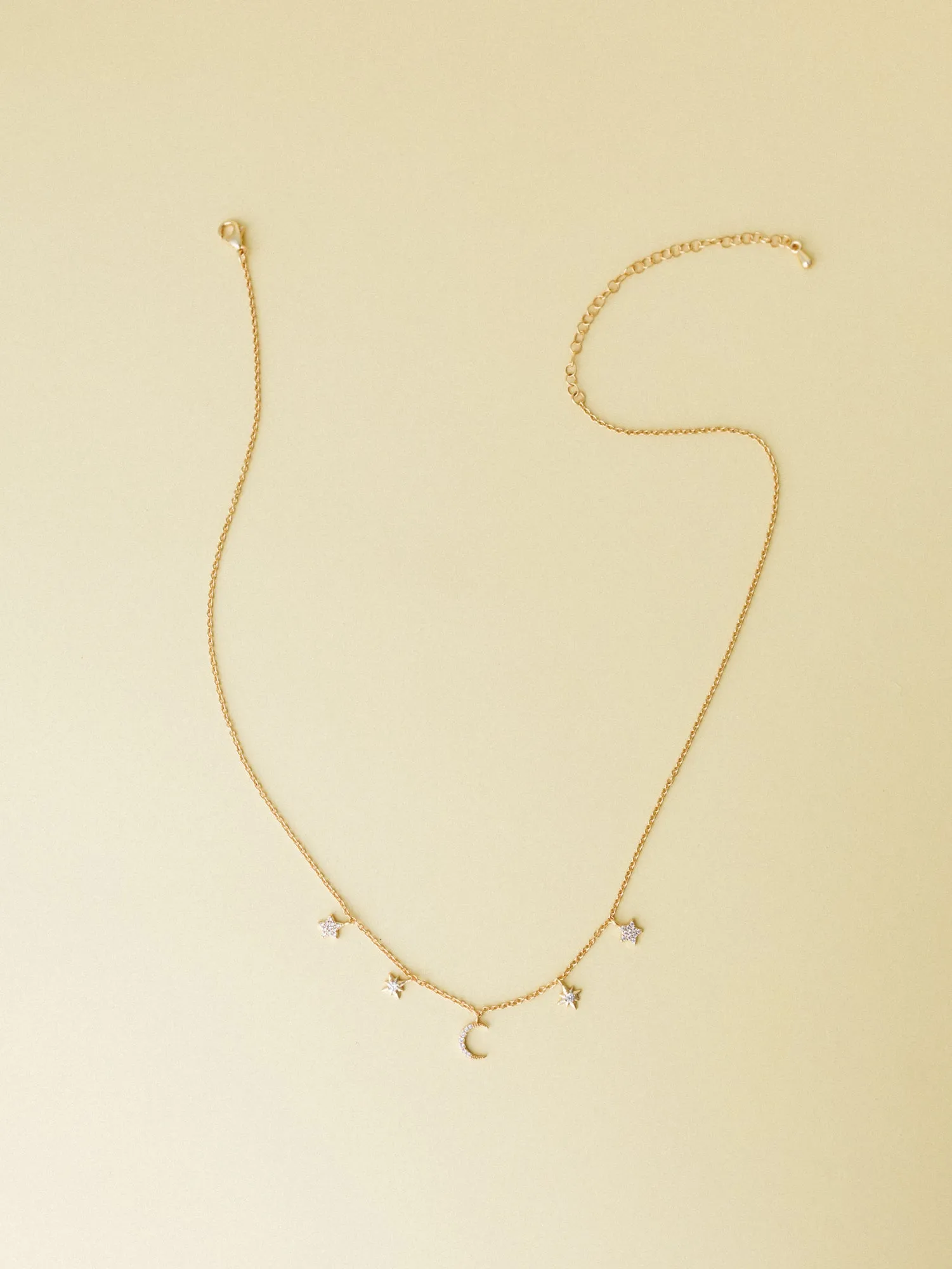 Moon and Stars Necklace - Gold sold by Three Bird Nest product image thumbnail 3