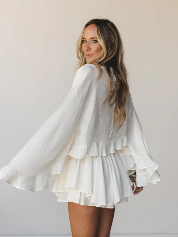 Anaya Poncho - Cream made by By Together