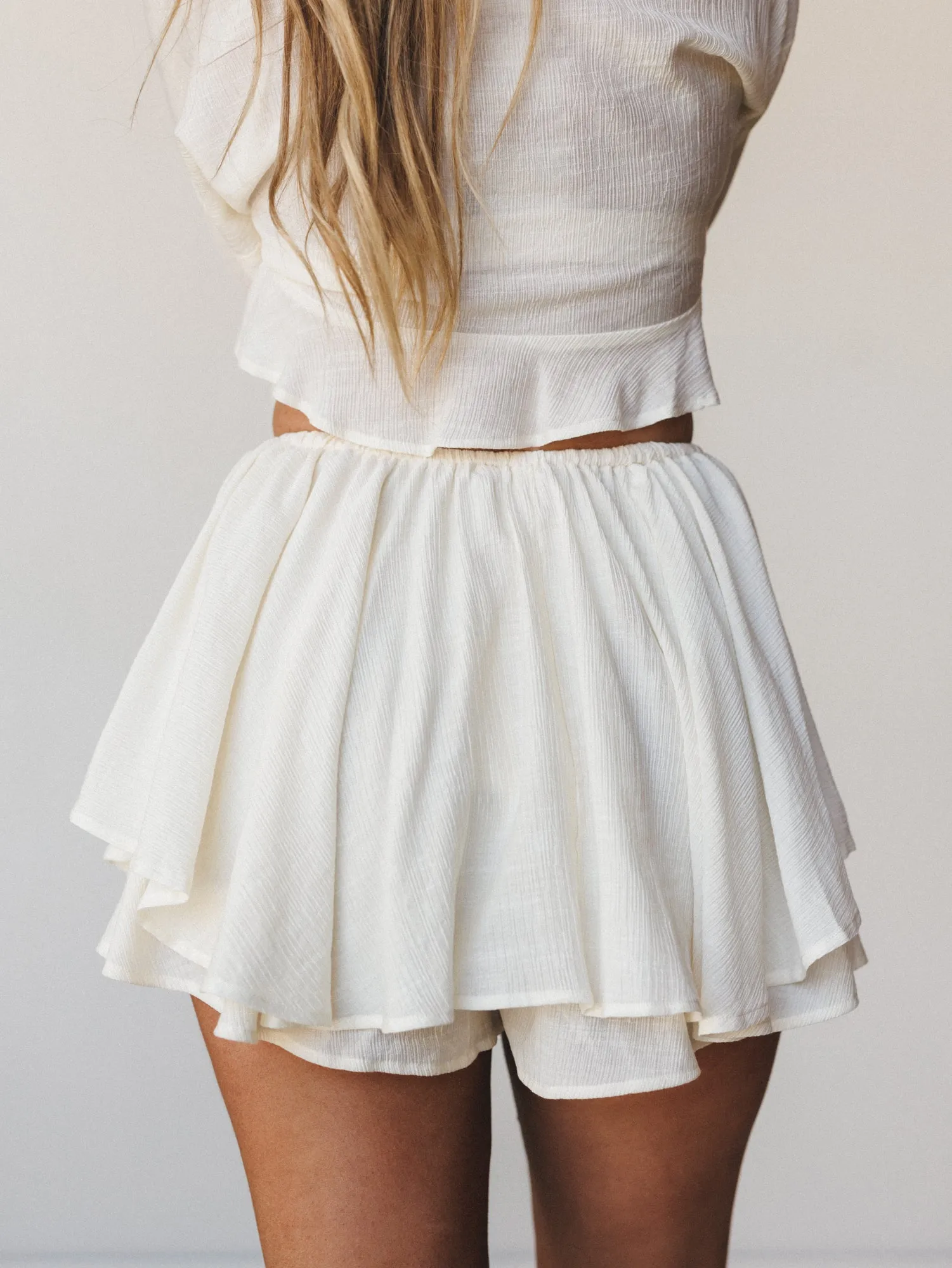 Anaya Shorts - Cream sold by Three Bird Nest product image thumbnail 4