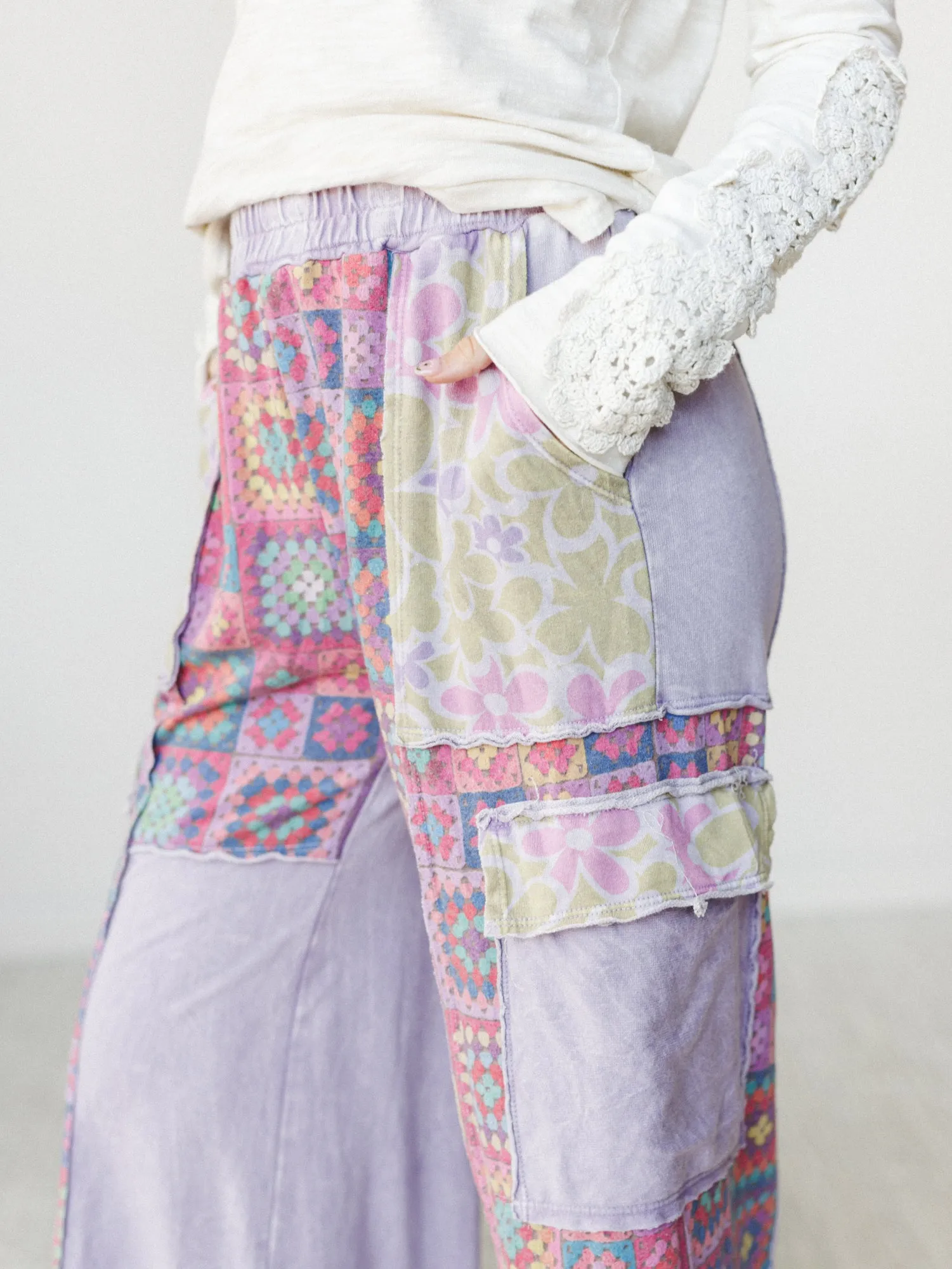 Desert Collage Pants - Moonbeam sold by Three Bird Nest product image thumbnail 4