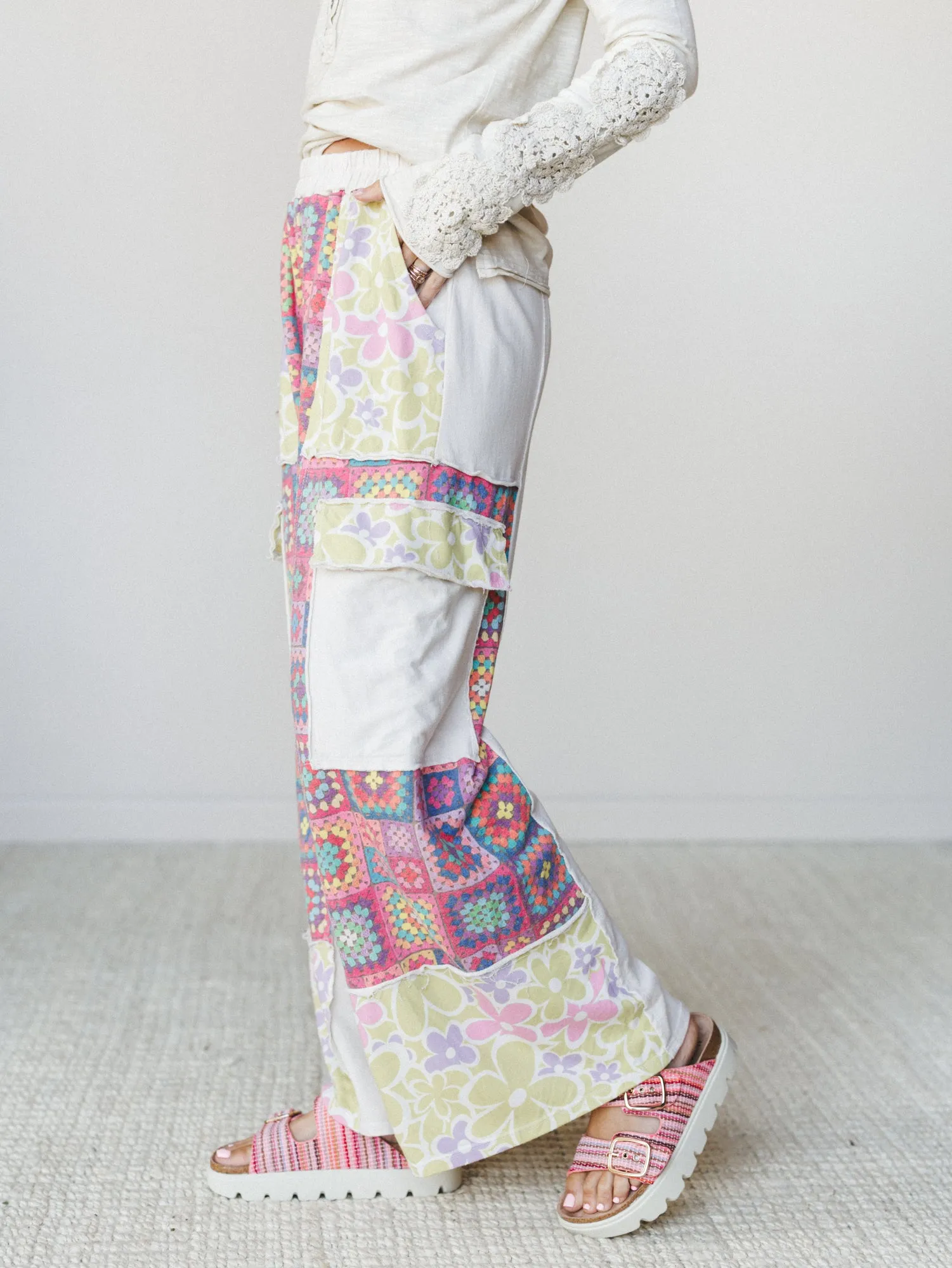 Desert Collage Pants - Natural sold by Three Bird Nest product image thumbnail 4
