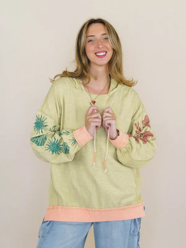 South Beach Sands Hoodie Pullover - Pear made by easel