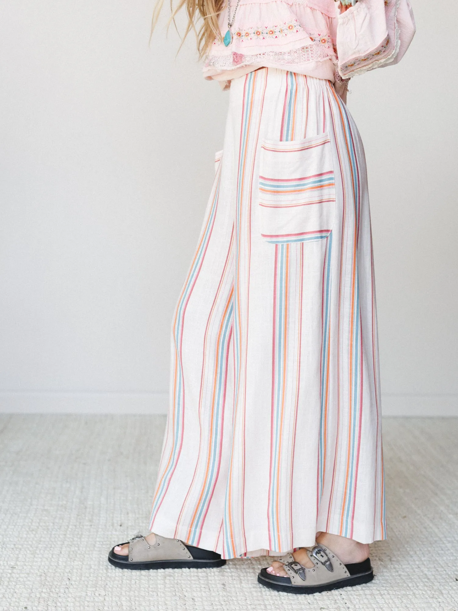 Just Like Sunshine Striped Pants - Natural sold by Three Bird Nest product image thumbnail 2