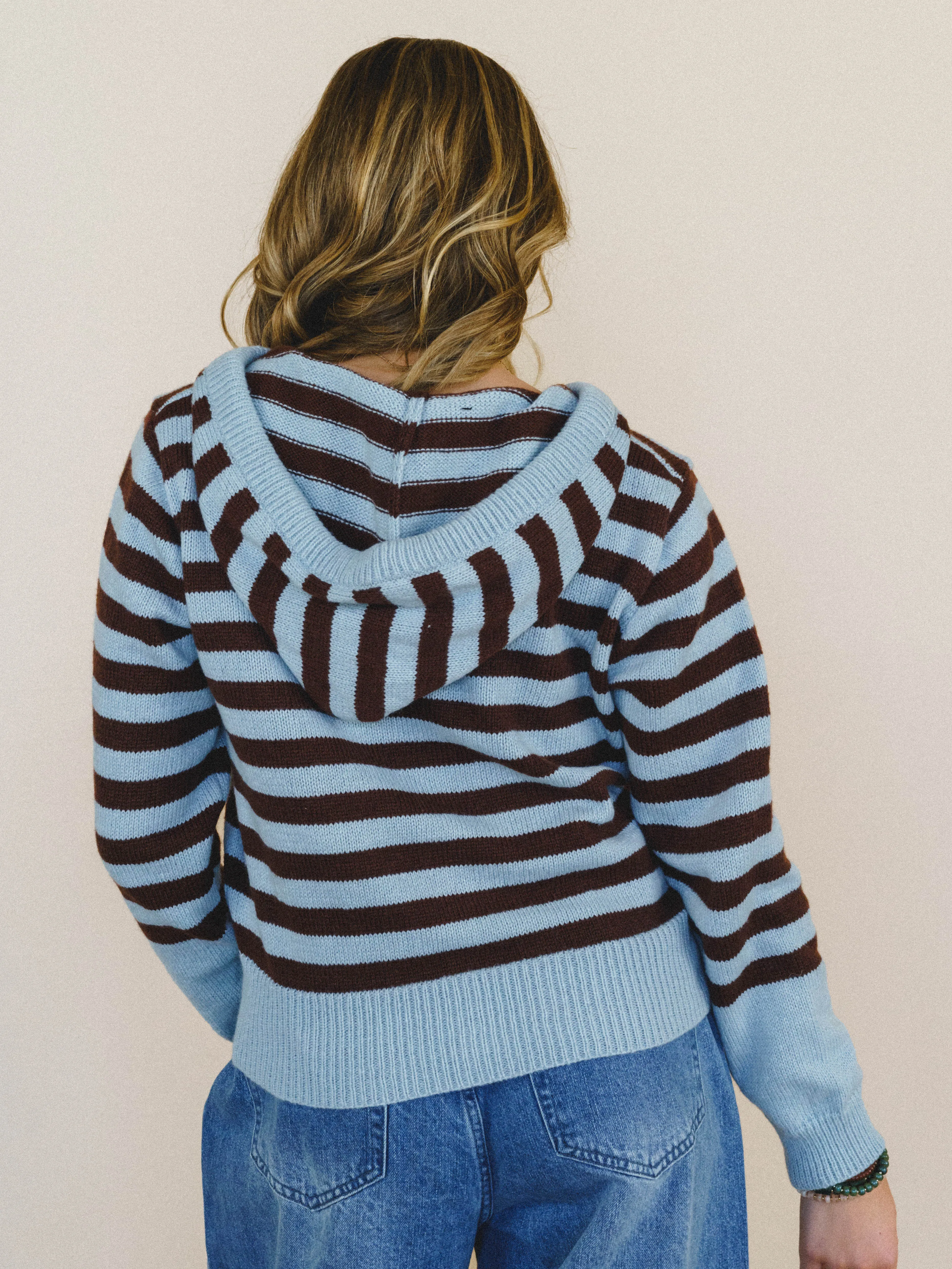 Heart Of Wild Striped Sweater - Blue sold by Three Bird Nest product image thumbnail 2