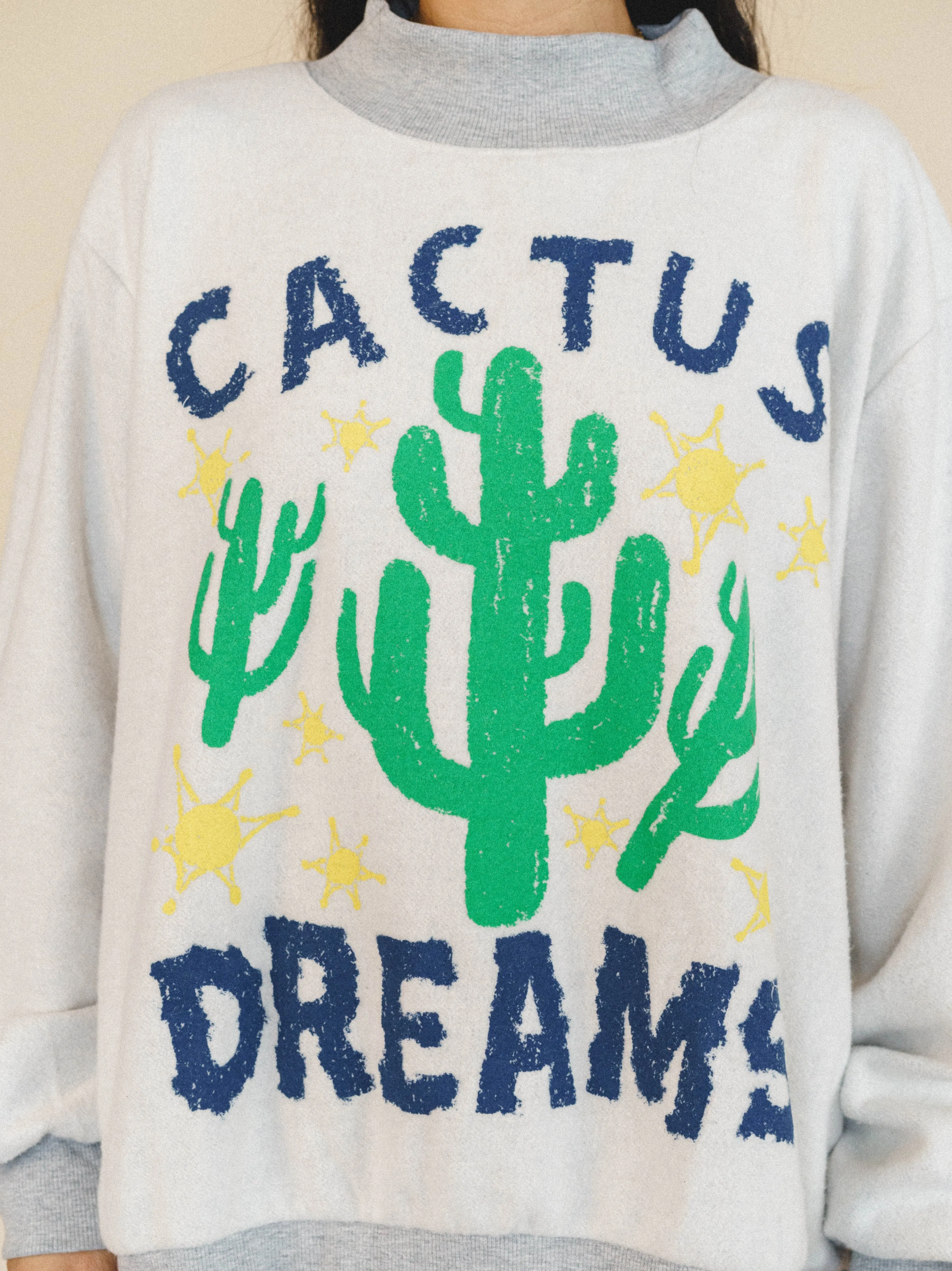Cactus Dreams Sweater - Grey sold by Three Bird Nest product image thumbnail 4