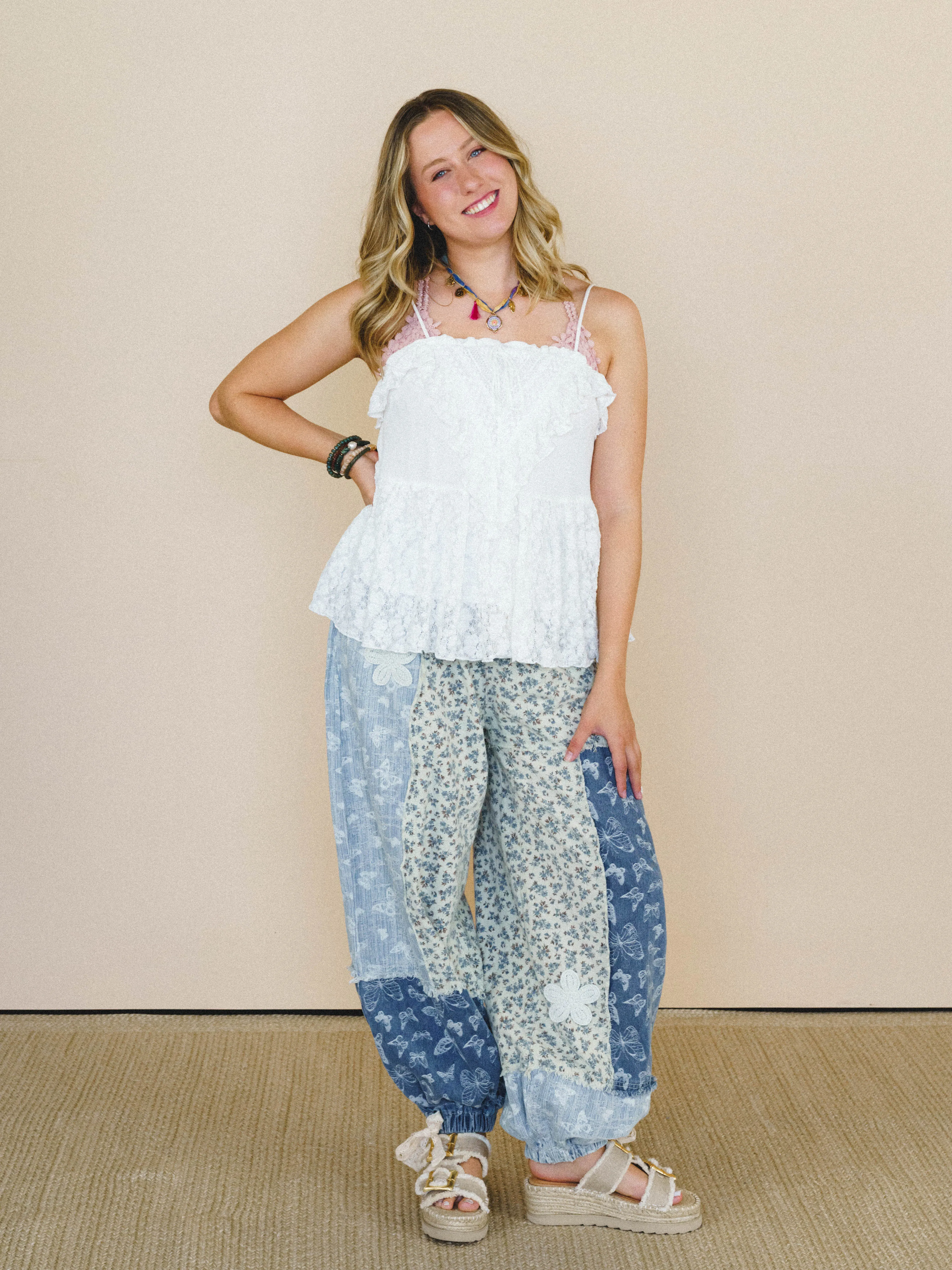 Ruffle Rush Lace Blouse - Off White sold by Three Bird Nest product image thumbnail 5