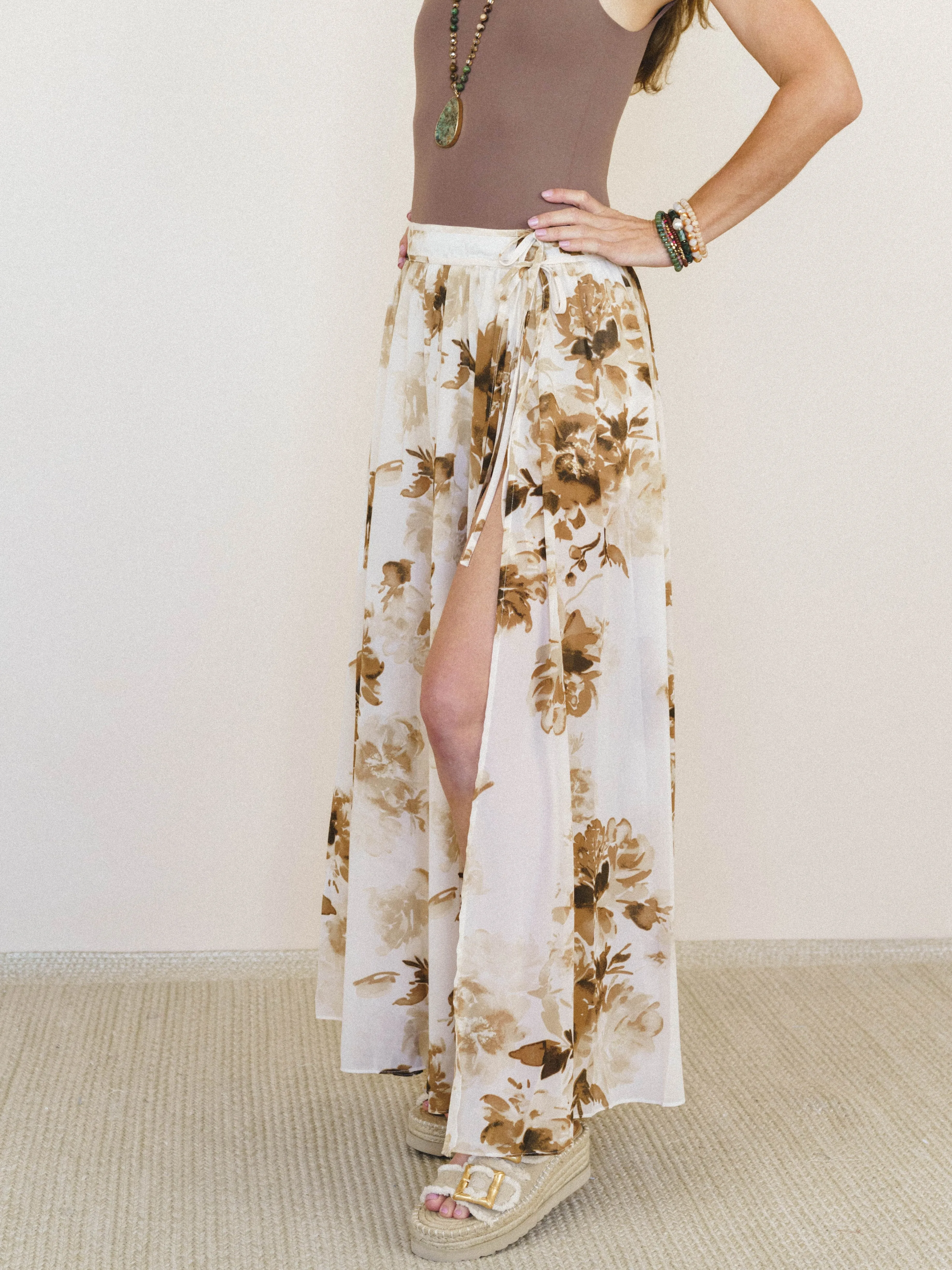 Sepia Spring Maxi Skirt - Sand sold by Three Bird Nest product image thumbnail 2