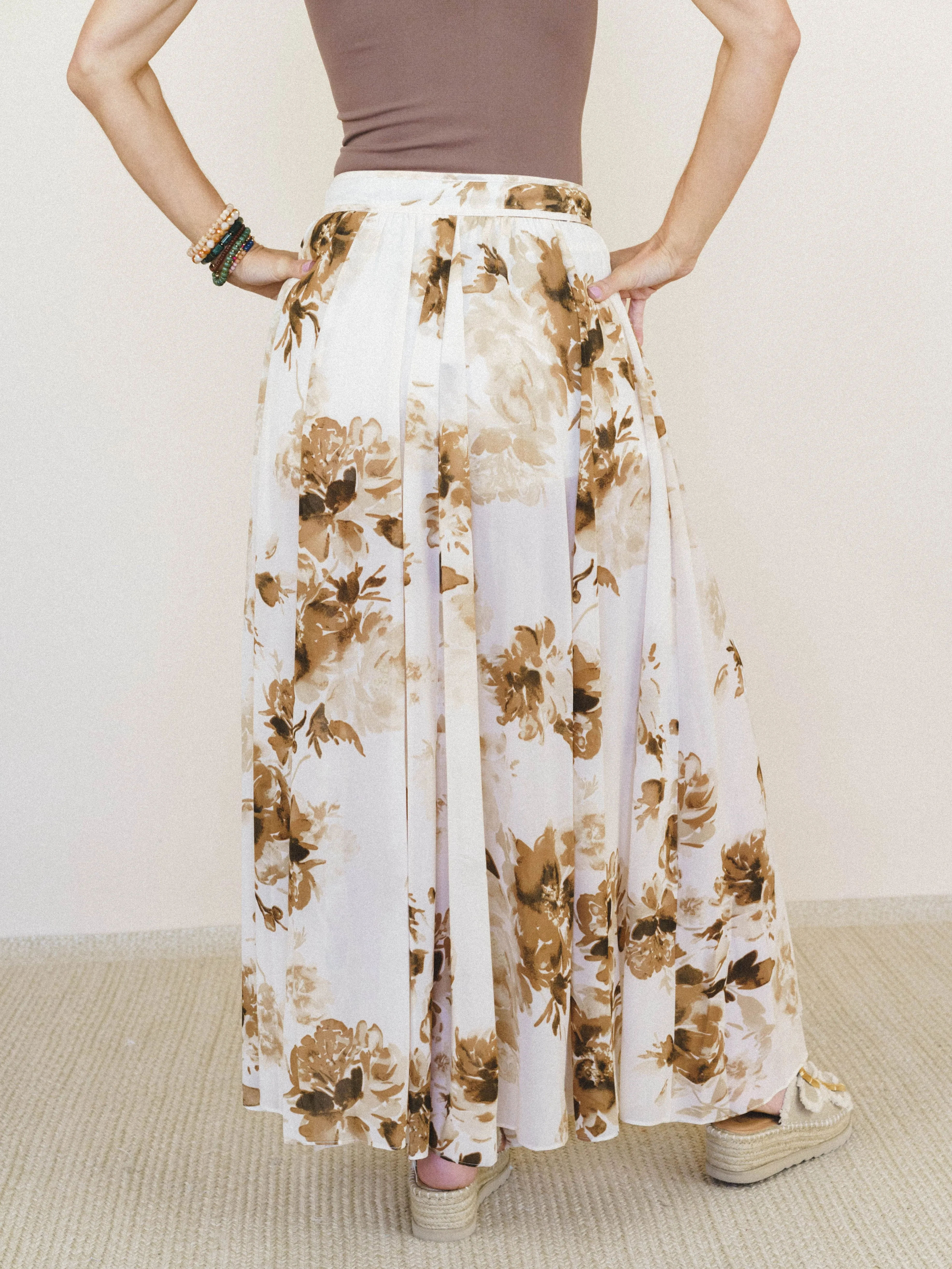 Sepia Spring Maxi Skirt - Sand sold by Three Bird Nest product image thumbnail 3