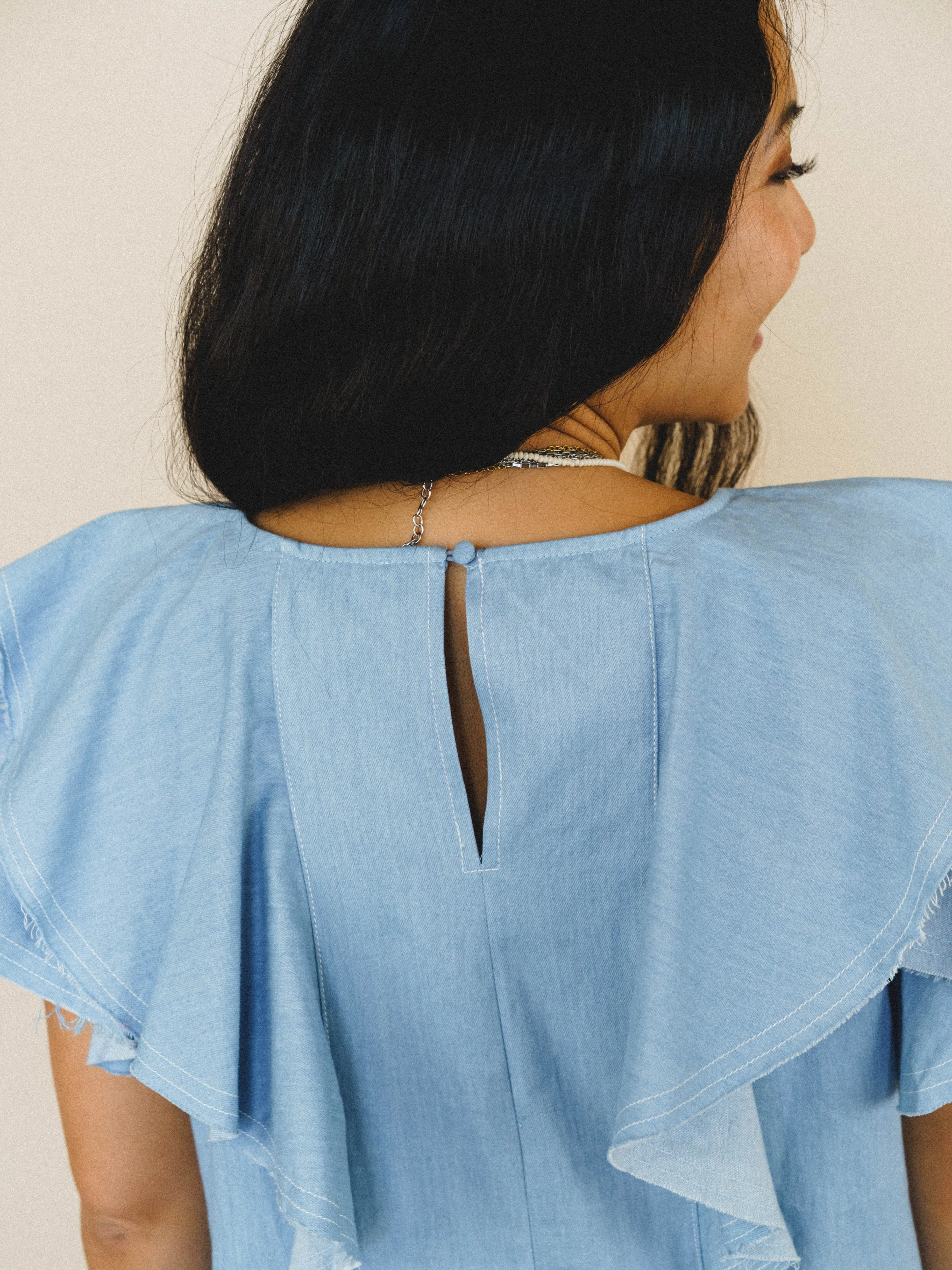 Art of Love Dress - Light Denim sold by Three Bird Nest product image thumbnail 4