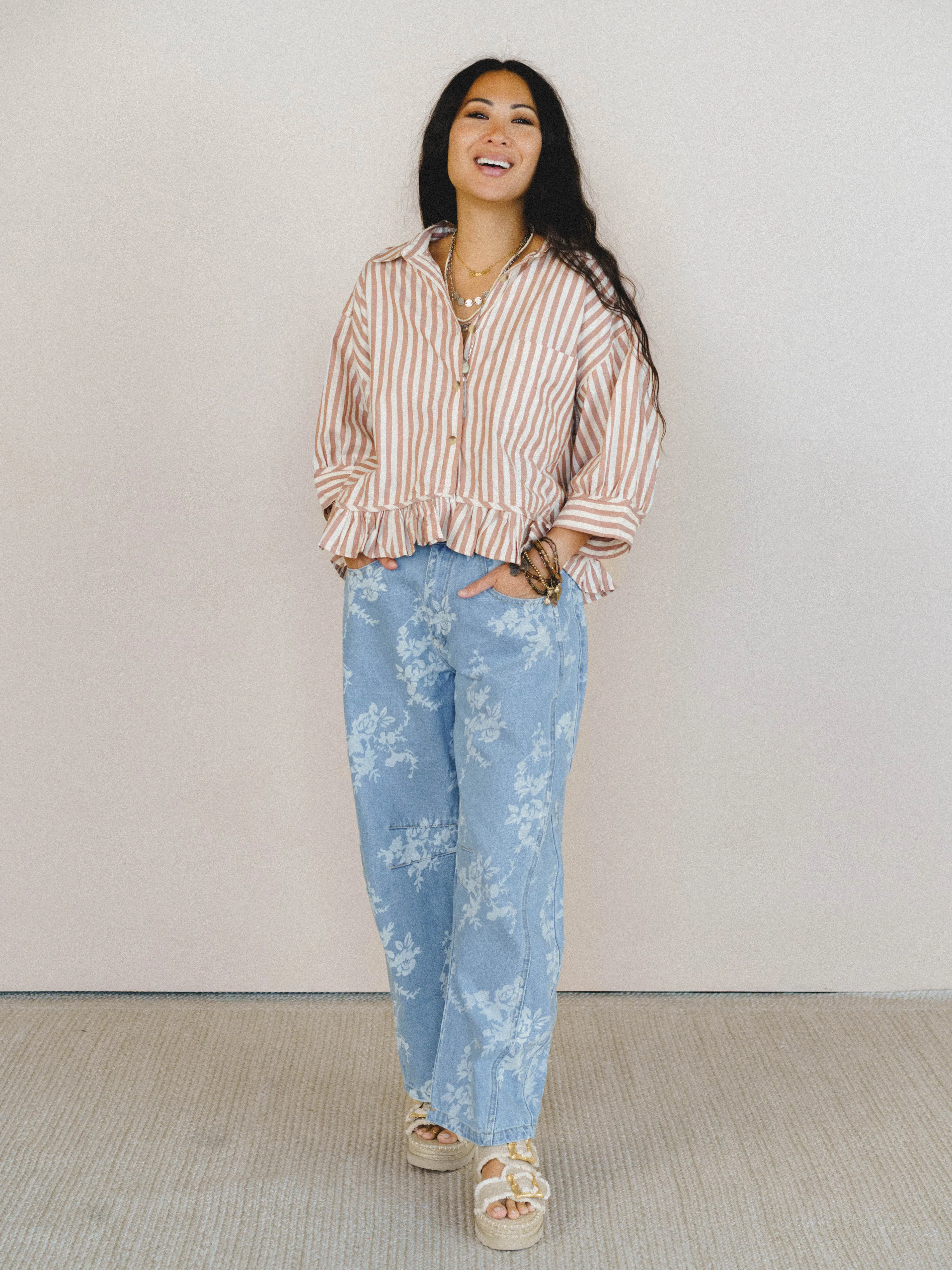 Go Time Blouse - Ivory Rust sold by Three Bird Nest product image thumbnail 5