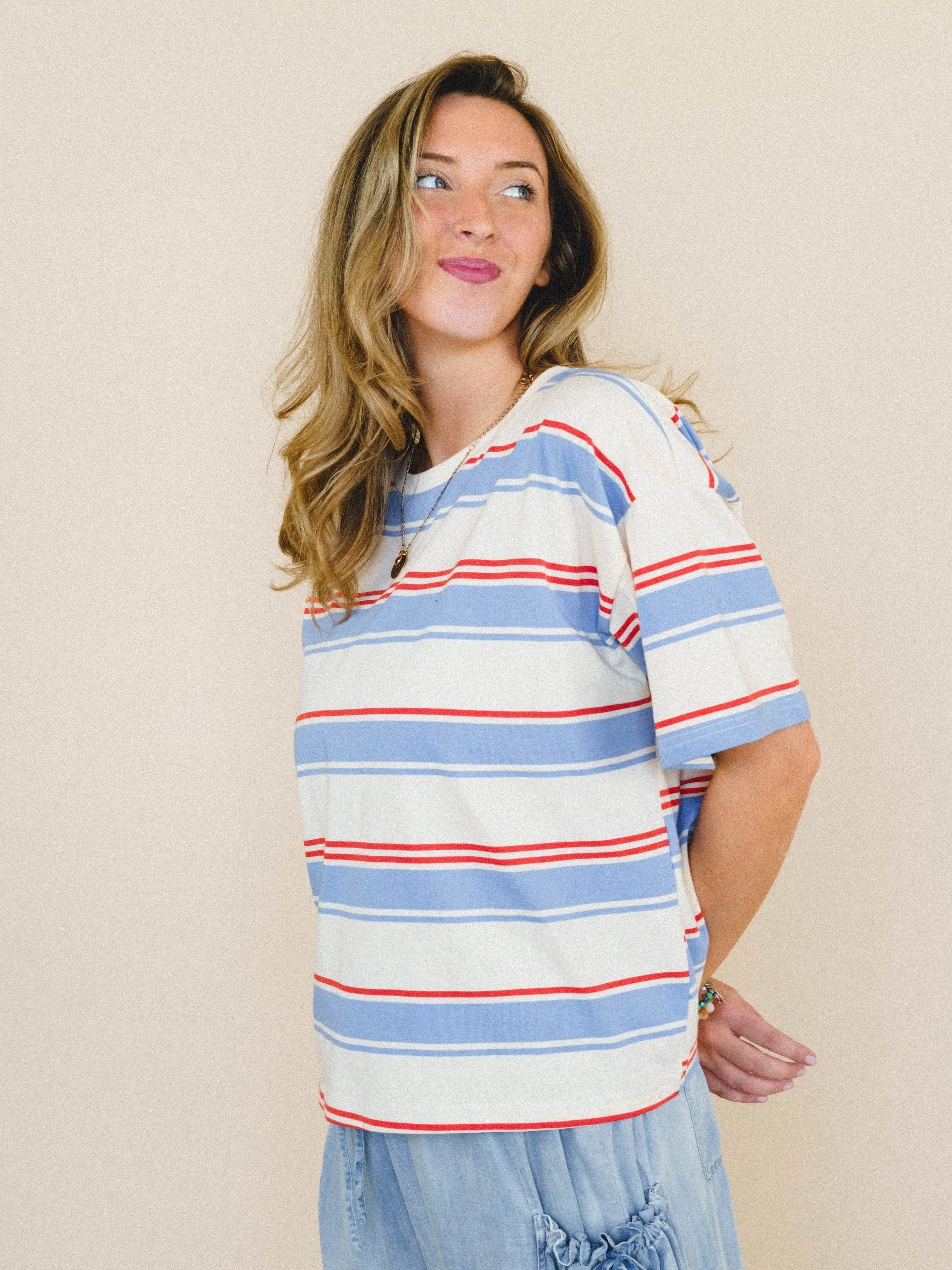 Good Times Rollin’ Tee
- Cream Blue sold by Three Bird Nest product image thumbnail 2