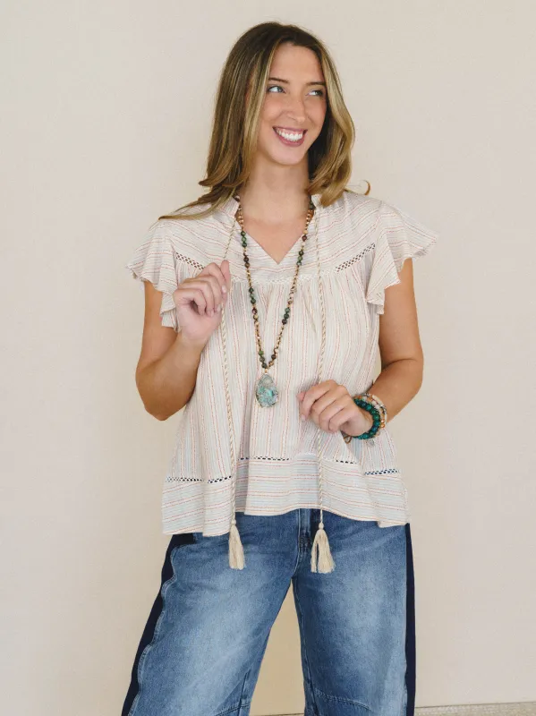 Meadow Sunrise Blouse
 - Oatmeal made by easel
