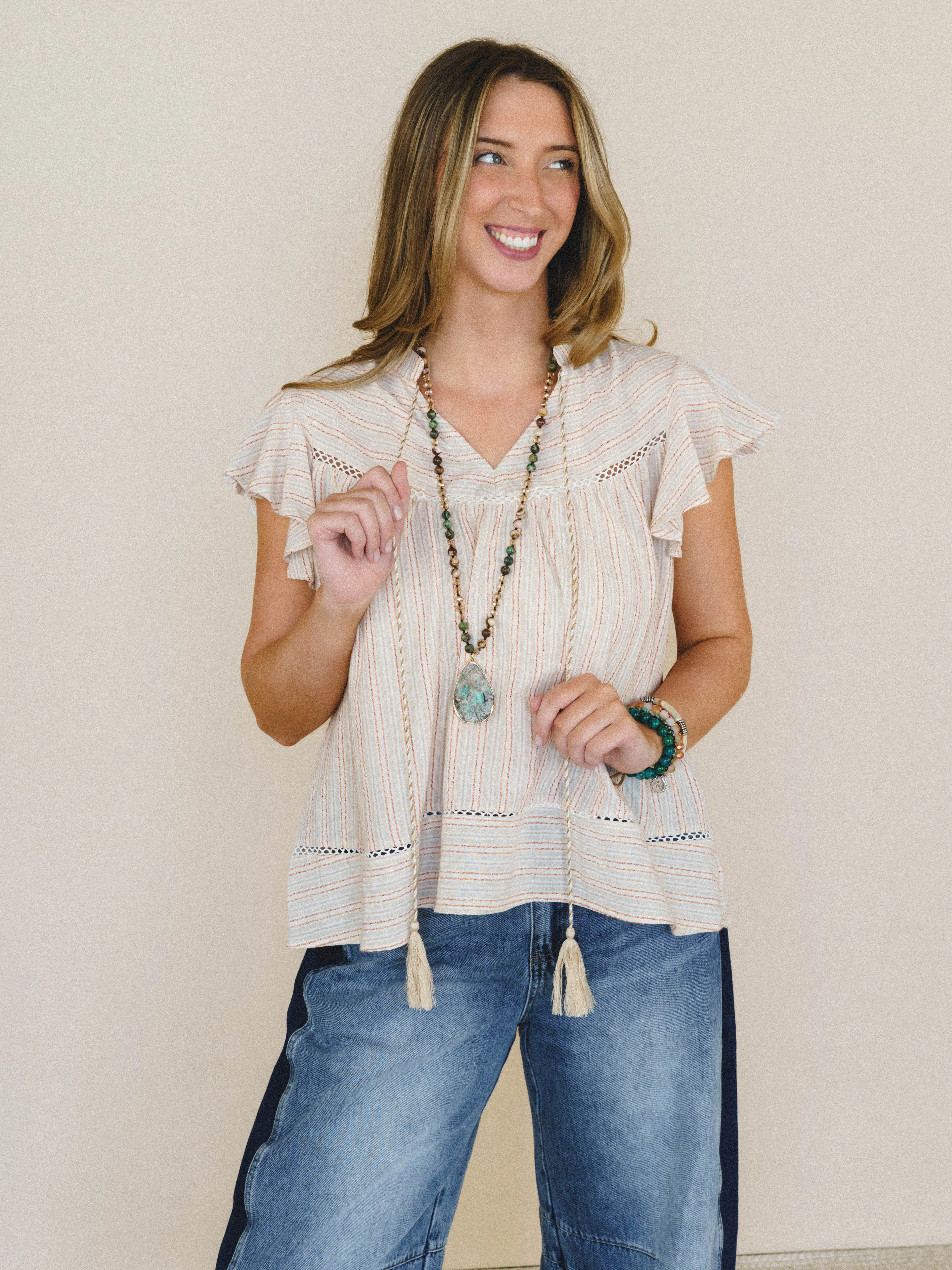 Meadow Sunrise Blouse
- Oatmeal sold by Three Bird Nest