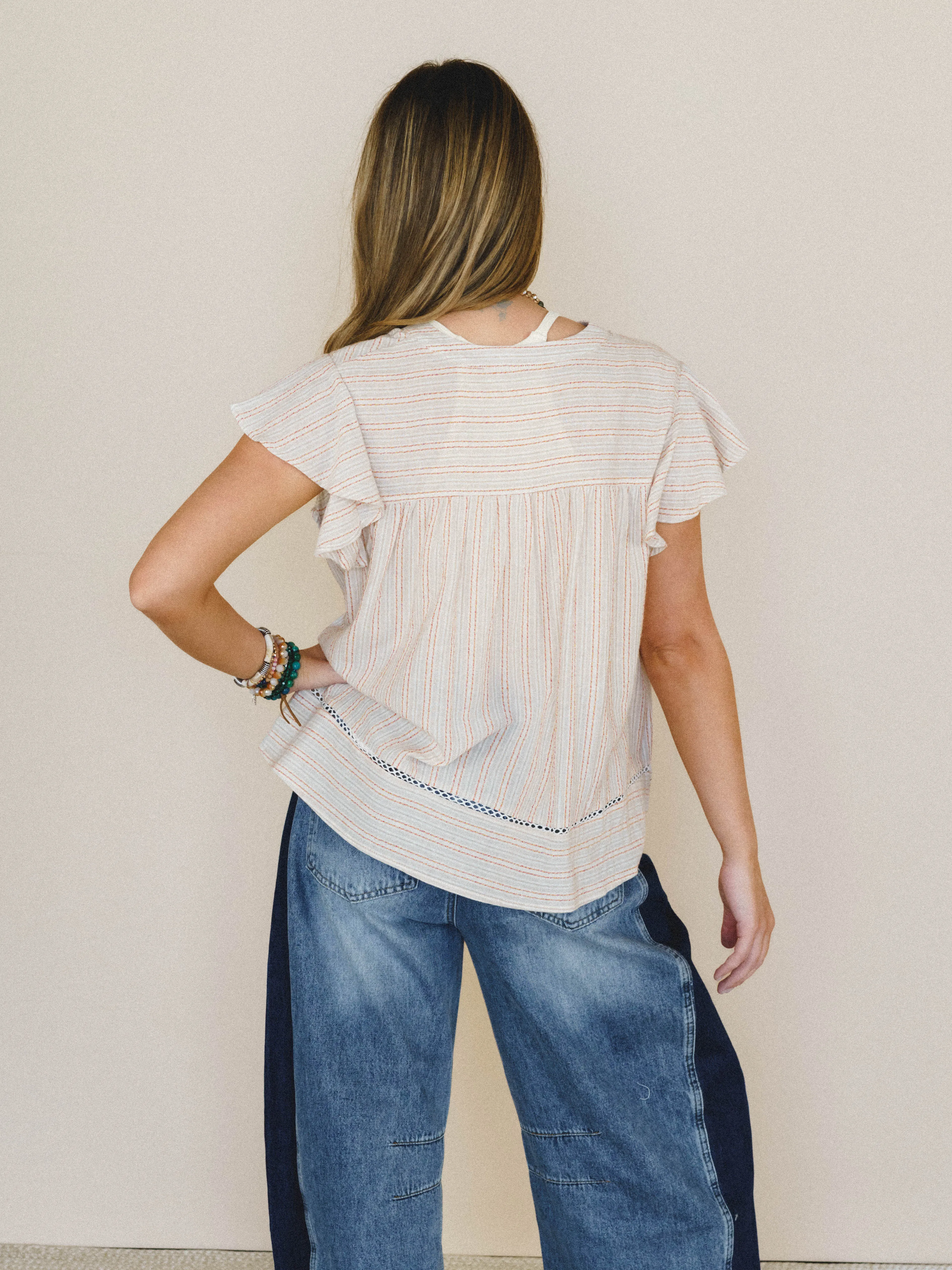 Meadow Sunrise Blouse
- Oatmeal sold by Three Bird Nest product image thumbnail 2