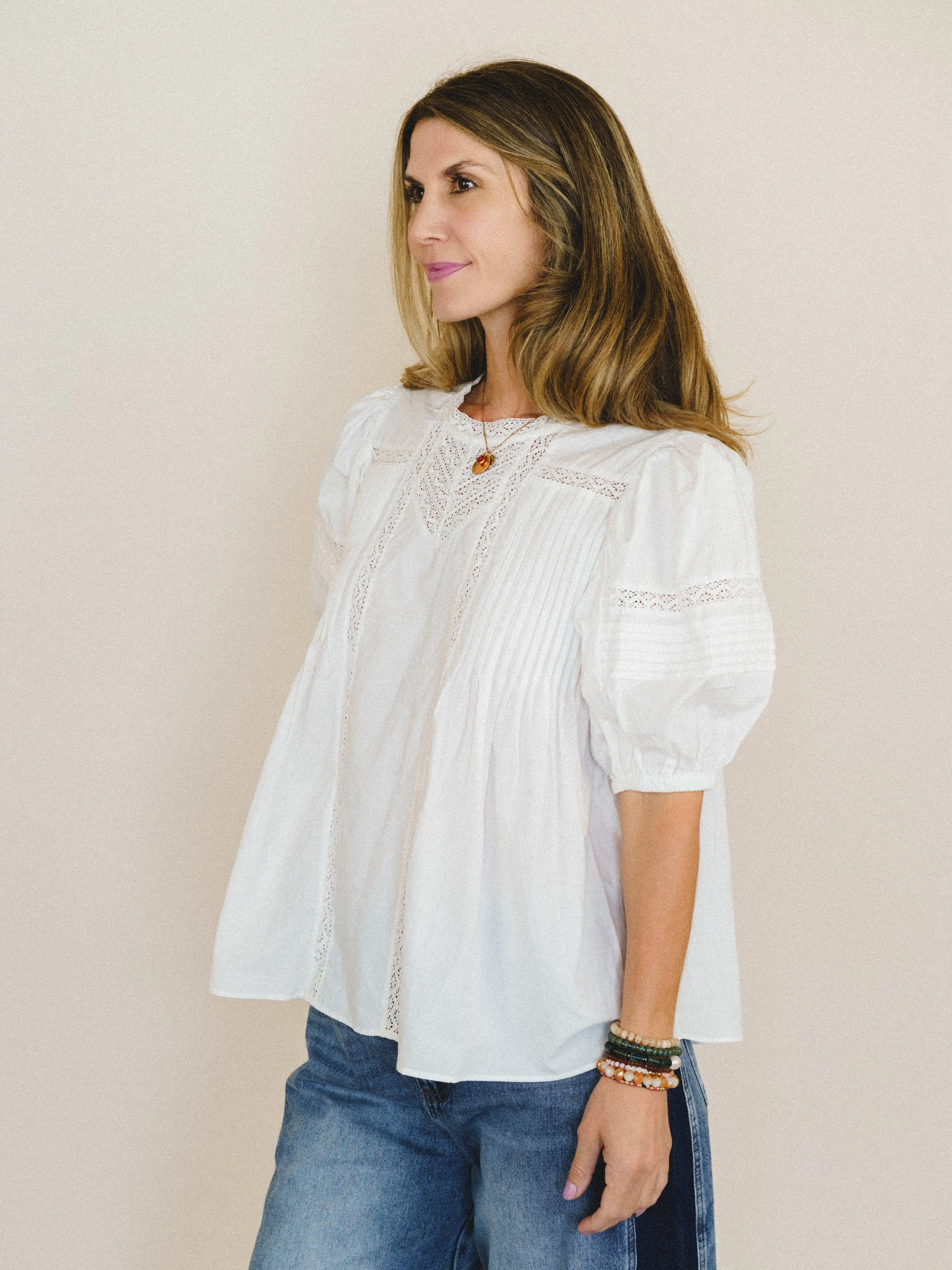 A Dose of Whimsy Blouse - White sold by Three Bird Nest product image thumbnail 2