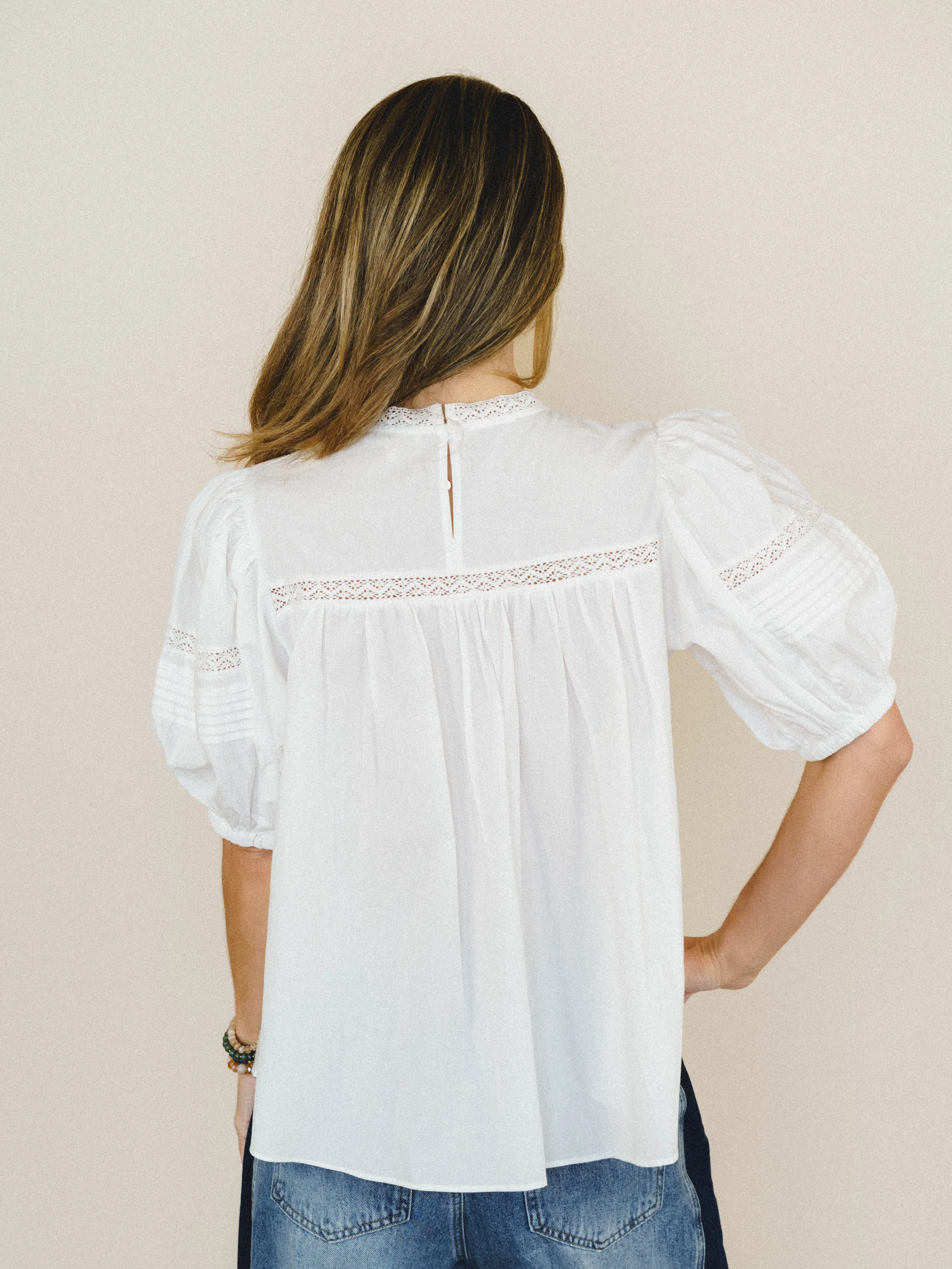 A Dose of Whimsy Blouse - White sold by Three Bird Nest product image thumbnail 3