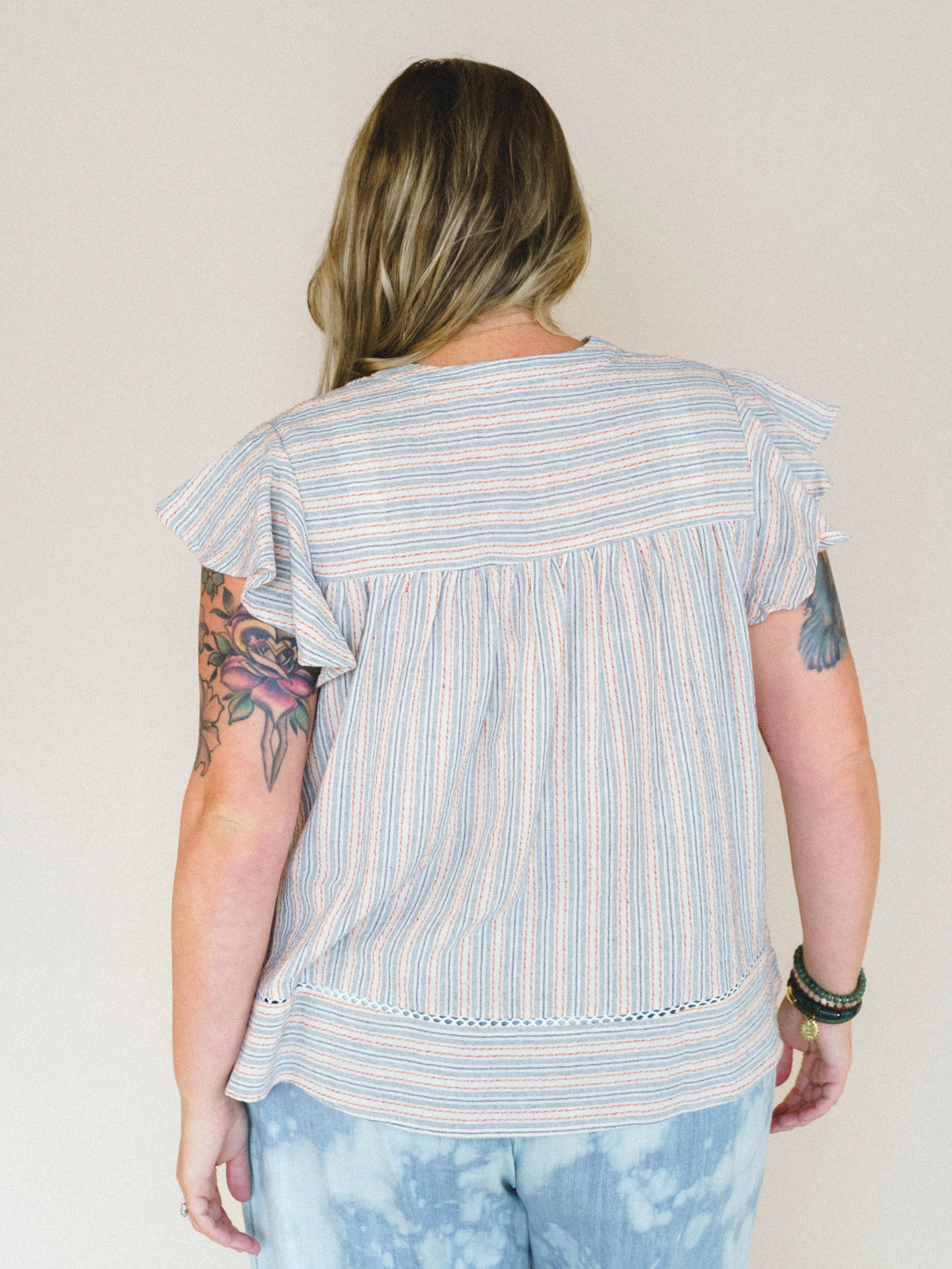 Meadow Sunrise Blouse
- Denim sold by Three Bird Nest product image thumbnail 3