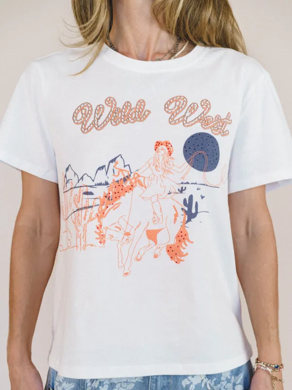 Wild West Tee - Off White made by Blue B