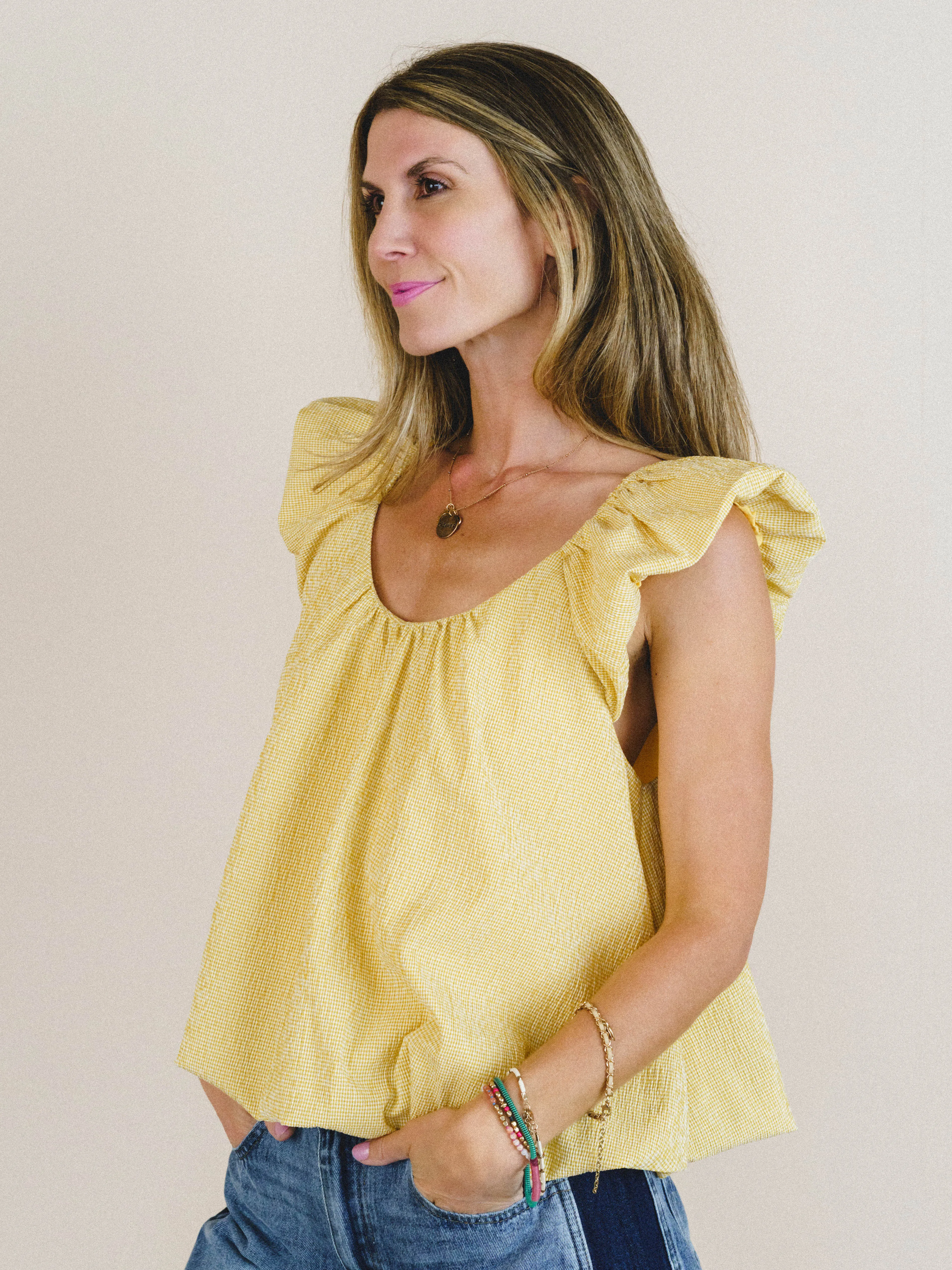 Dream Waver Top - Yellow sold by Three Bird Nest product image thumbnail 4