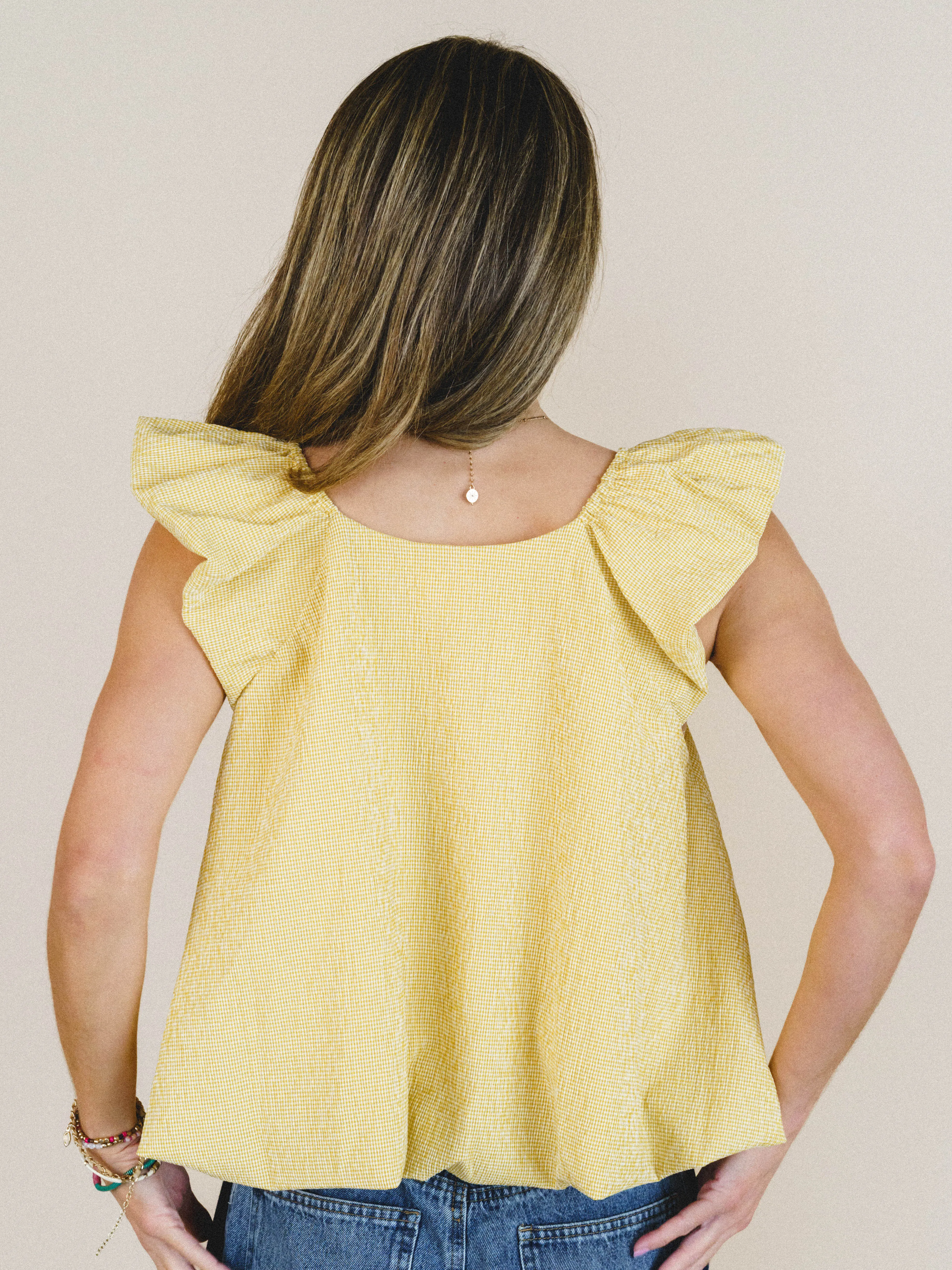 Dream Waver Top - Yellow sold by Three Bird Nest product image thumbnail 3