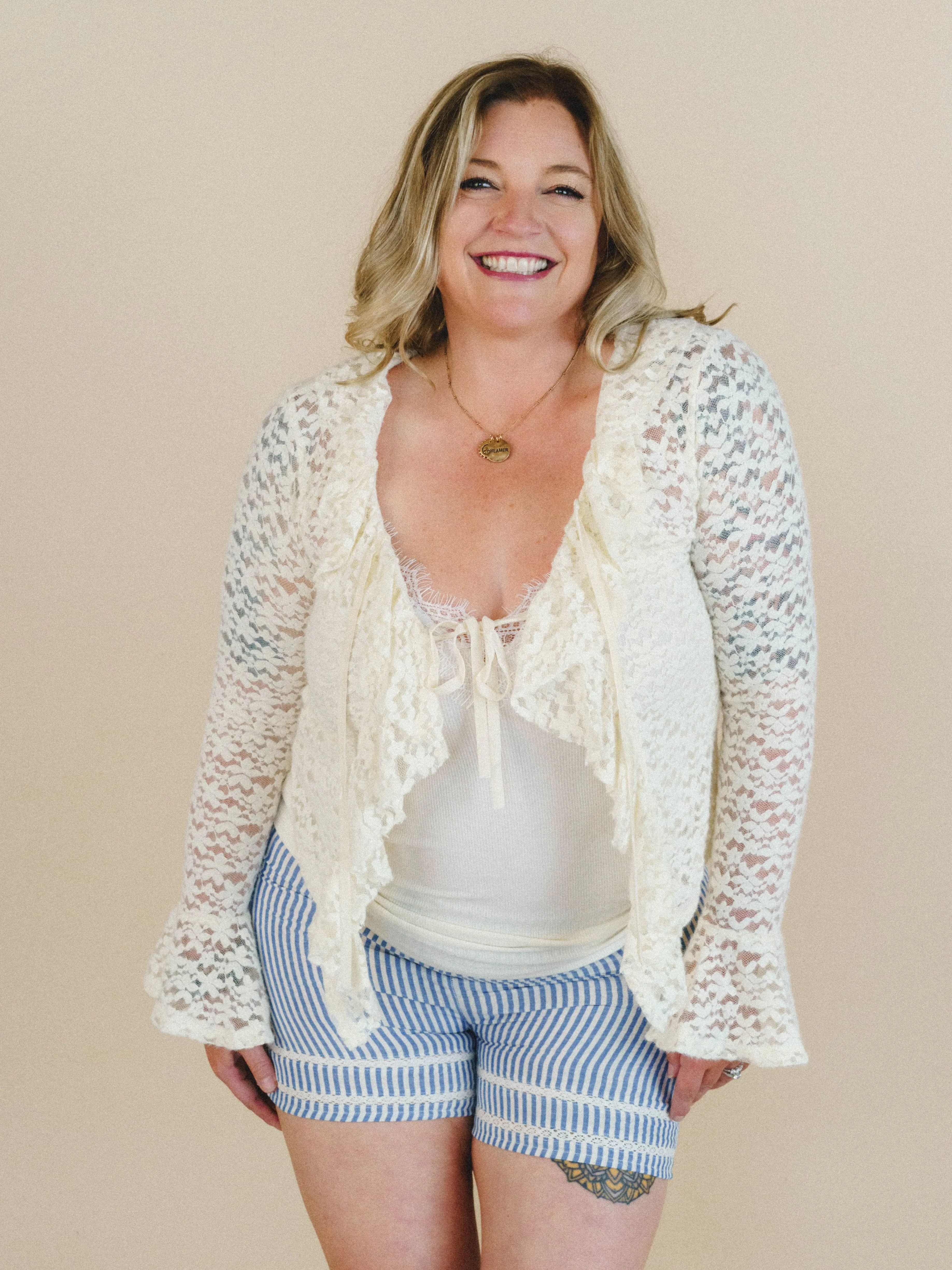 Love Poems Top - Cream sold by Three Bird Nest