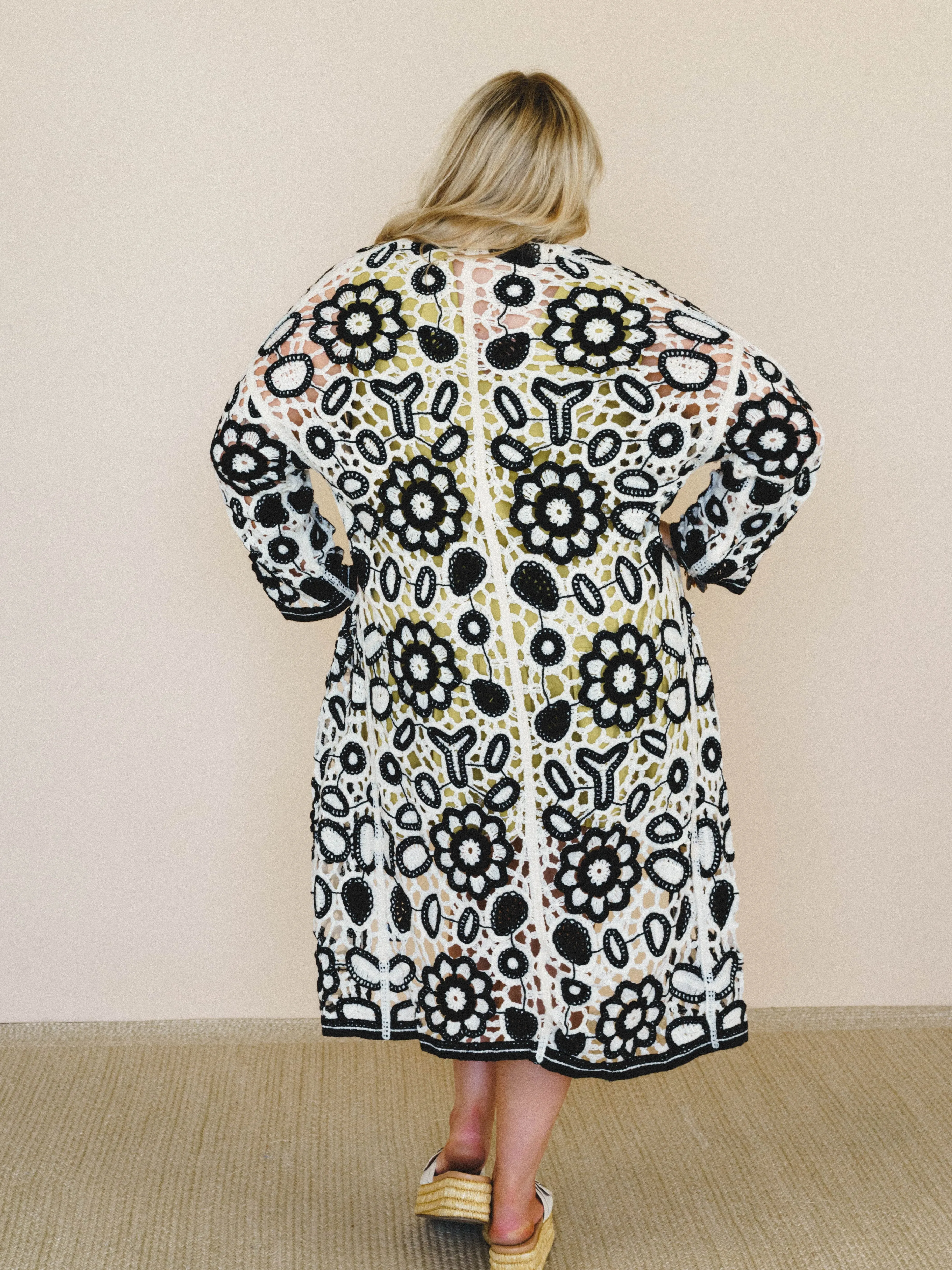 Floral Mood Duster - Black sold by Three Bird Nest product image thumbnail 2
