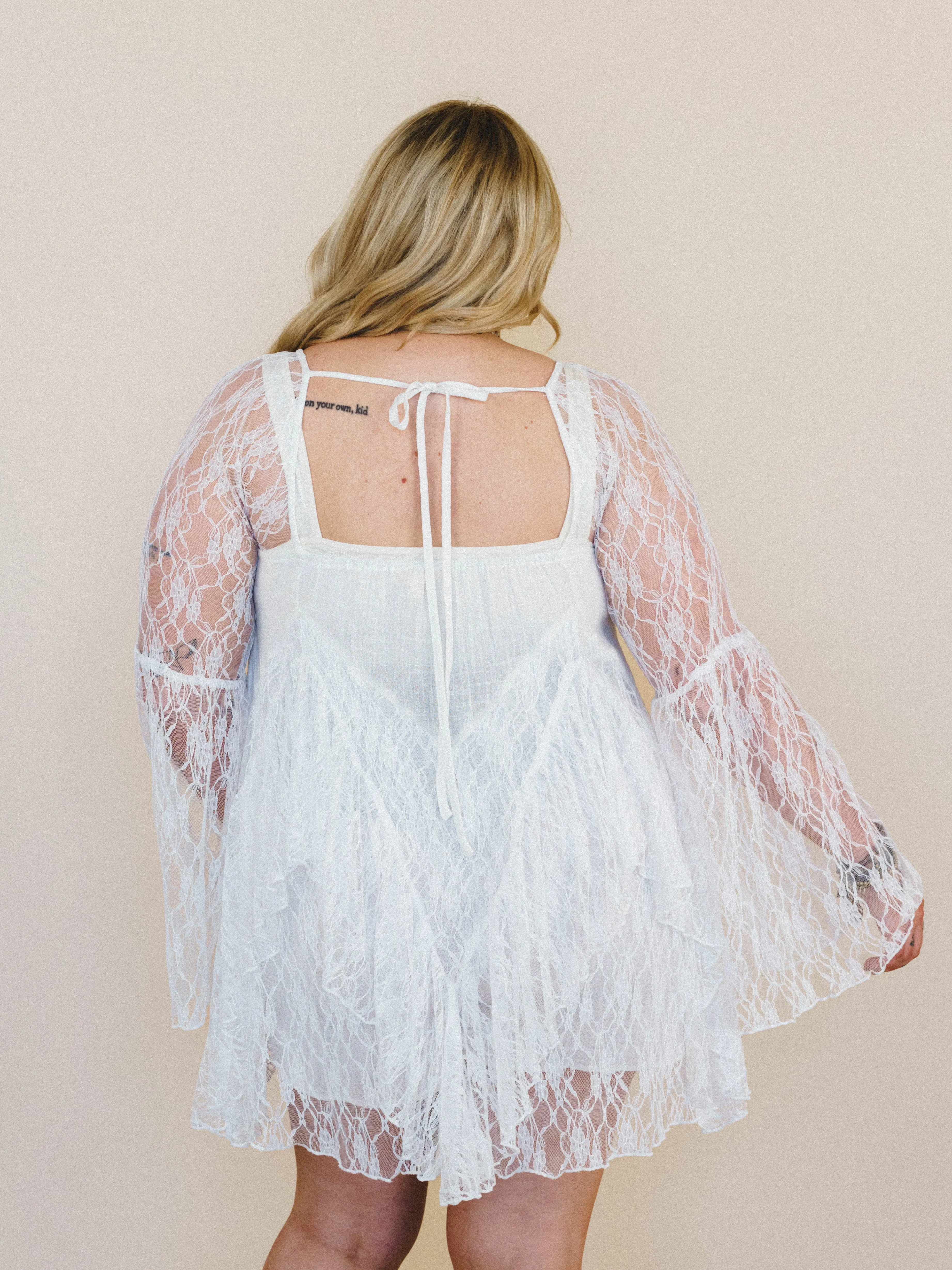 Dreamy Darlin' Dress - Cream sold by Three Bird Nest product image thumbnail 3