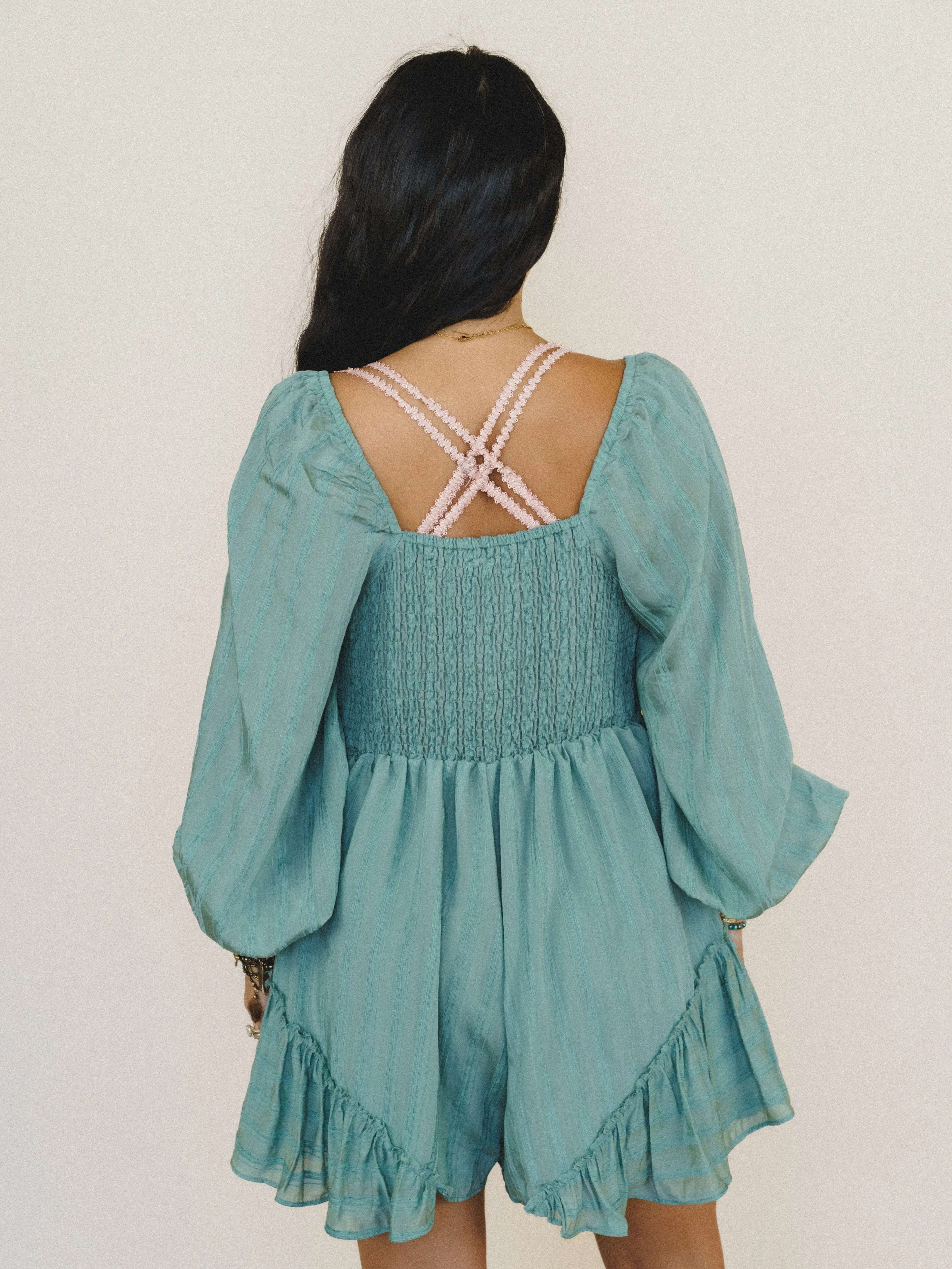 Masey Romper - Pine Green sold by Three Bird Nest product image thumbnail 4