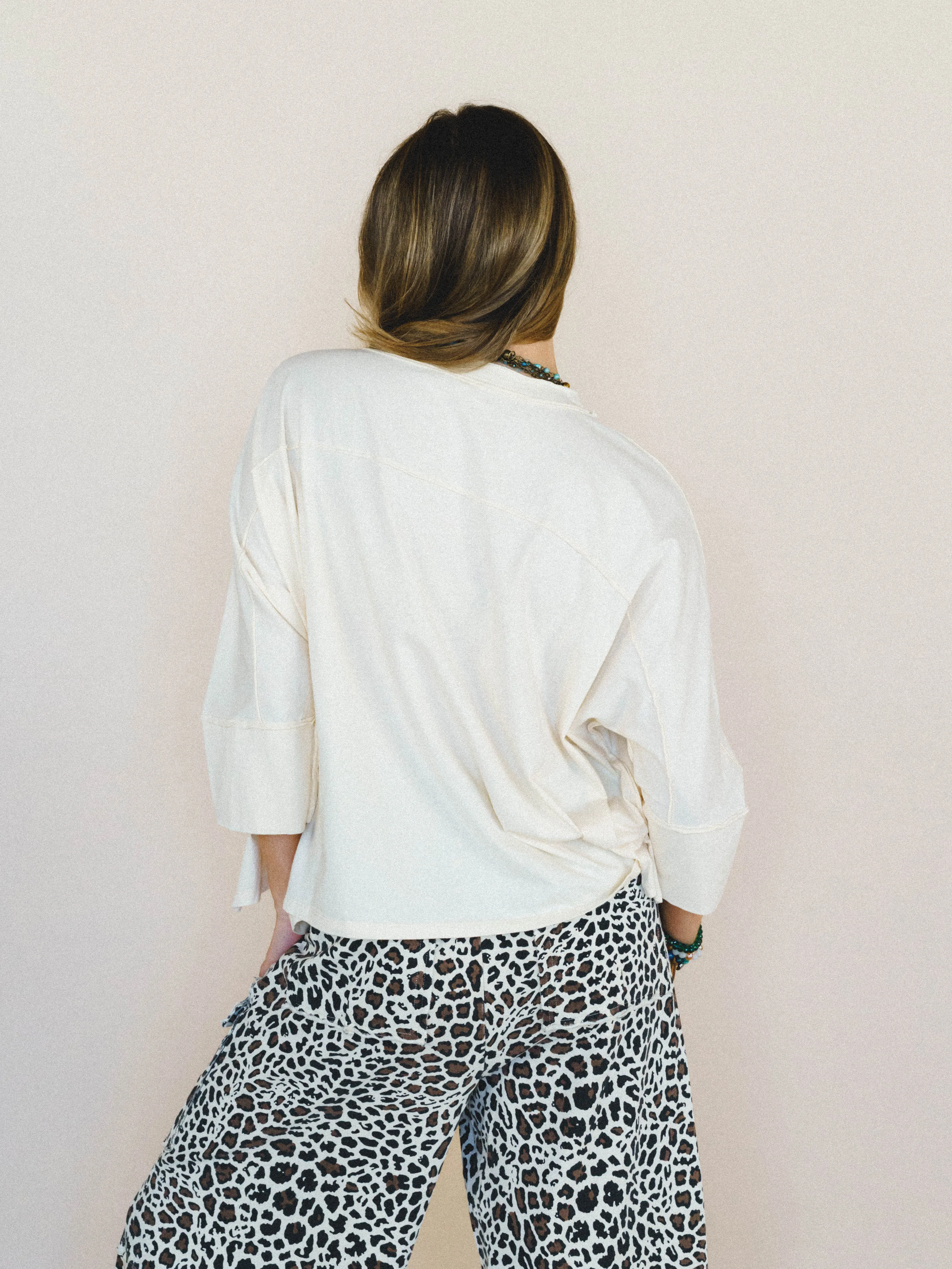 Floral Starburst Top - Cream sold by Three Bird Nest product image thumbnail 4