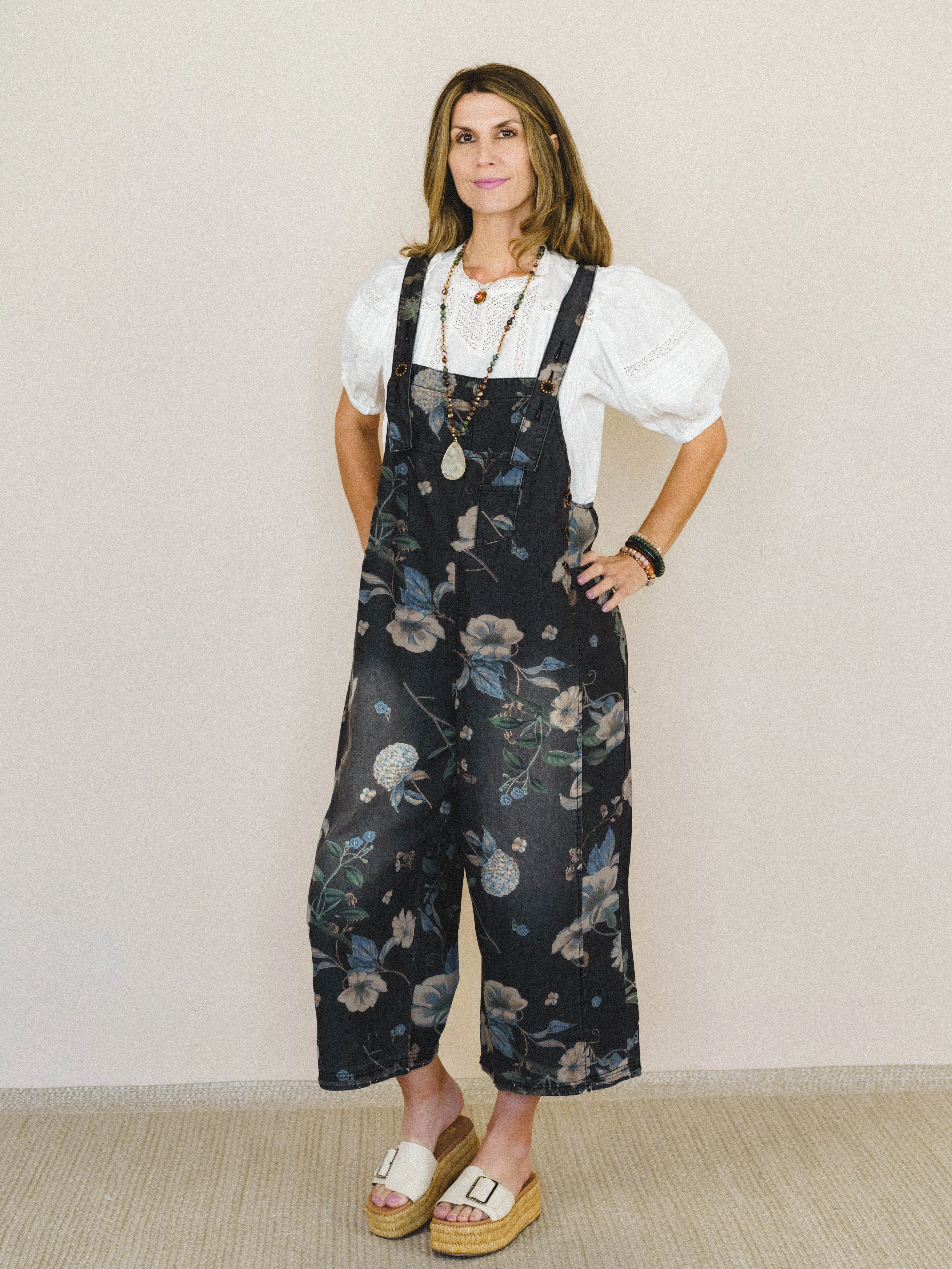 High Hopes Slouchy Denim Overalls - Black Denim sold by Three Bird Nest