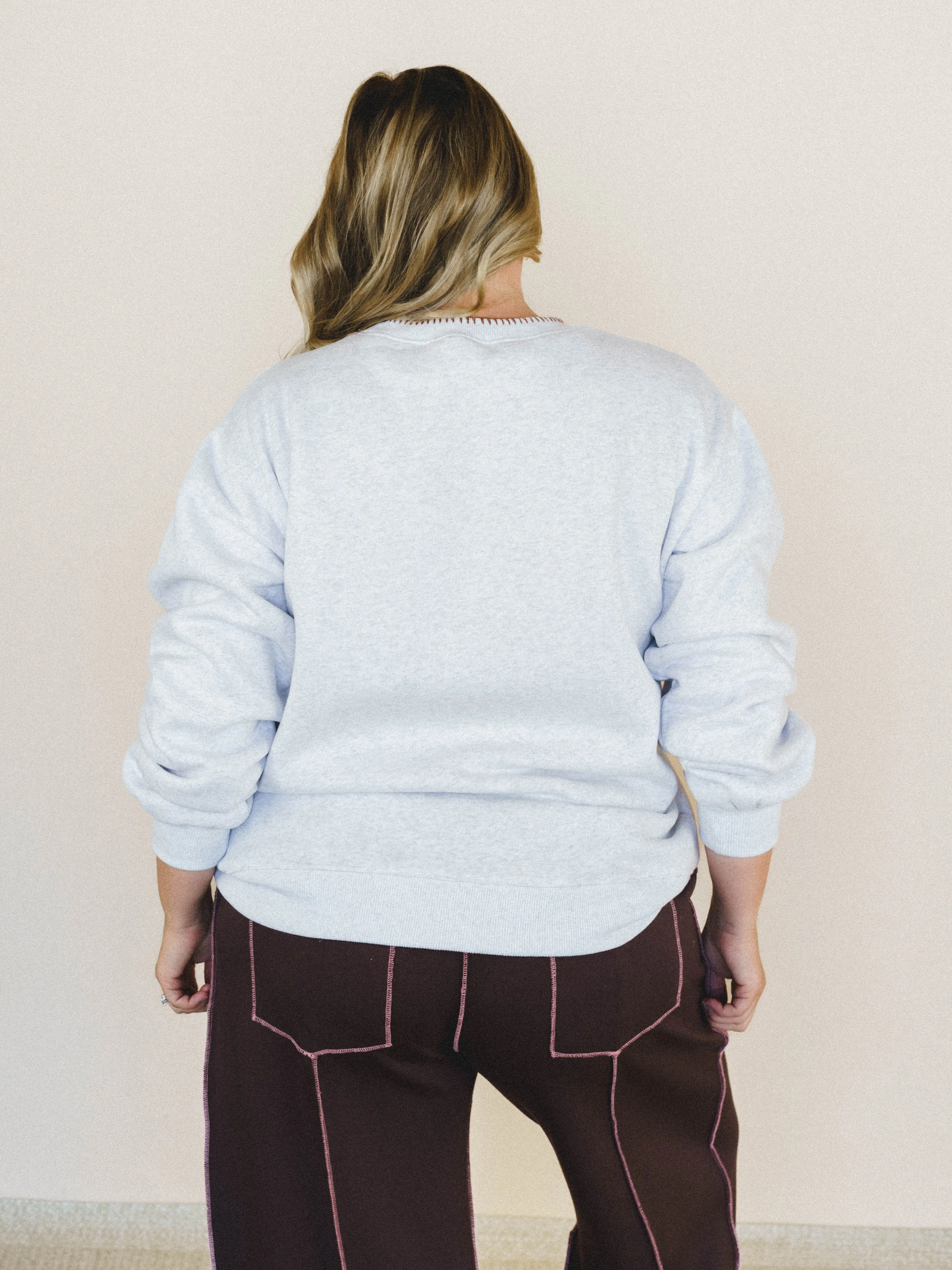 Hold My Horses Sweatshirt - Heather Gray sold by Three Bird Nest product image thumbnail 3