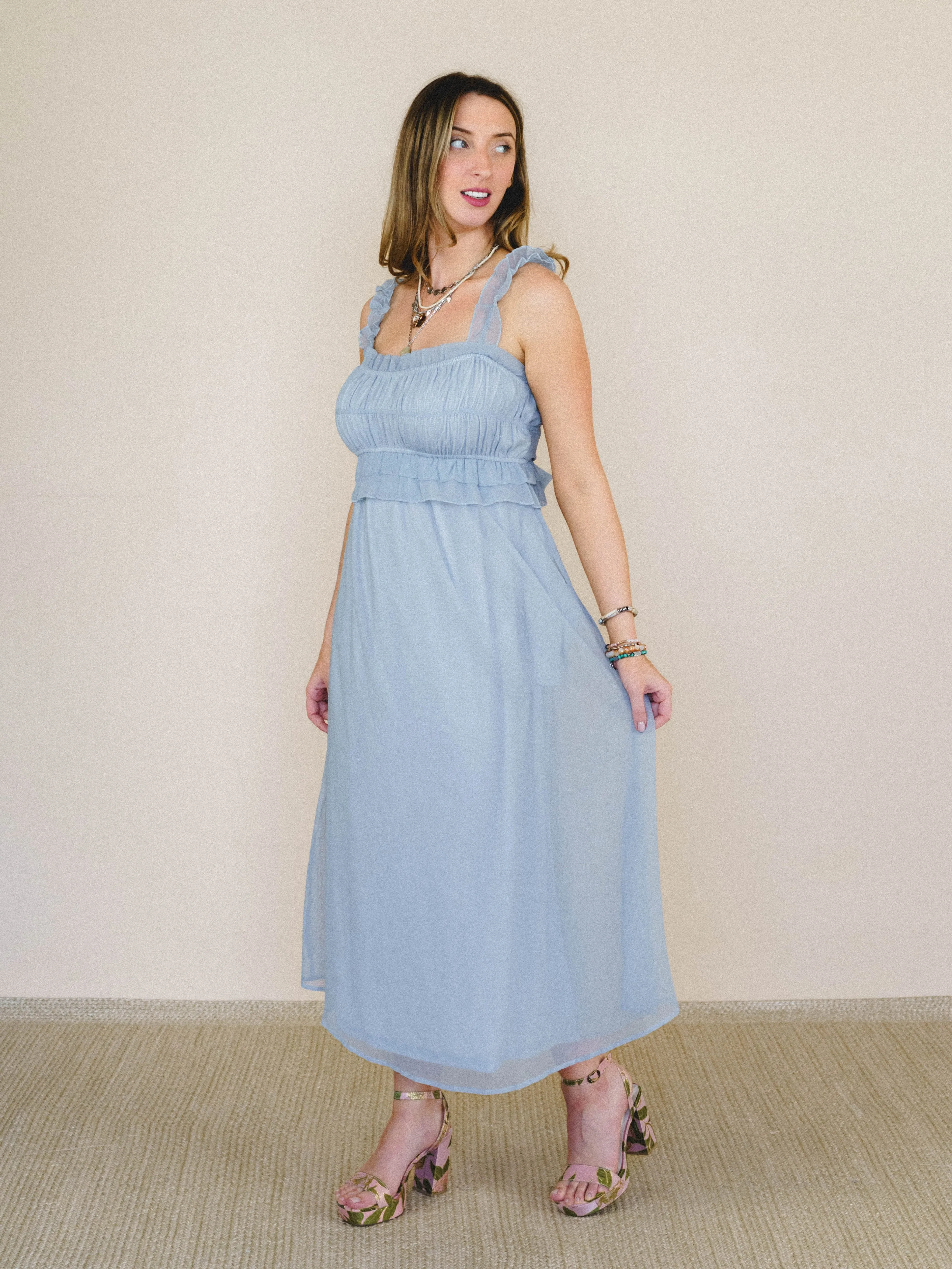 Spring Affair Dress - Pale Blue sold by Three Bird Nest product image thumbnail 3