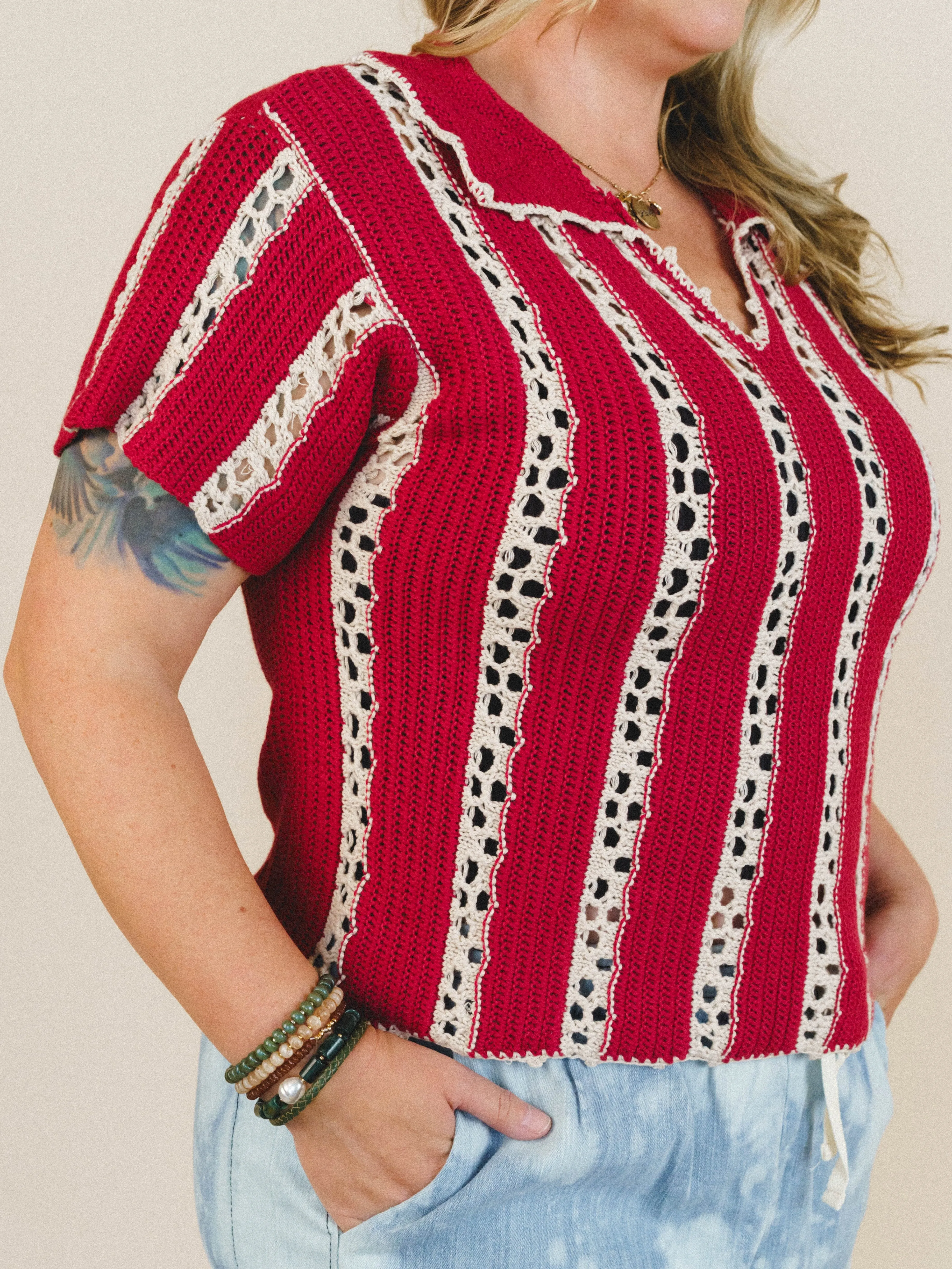 Spring Fling Top - Red sold by Three Bird Nest product image thumbnail 4