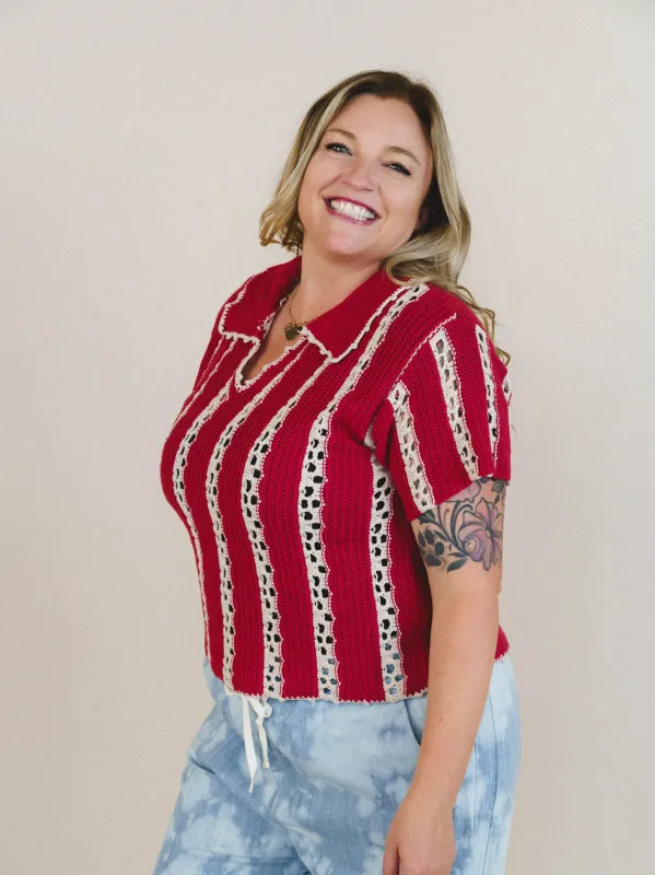 Spring Fling Top - Red made by Listicle