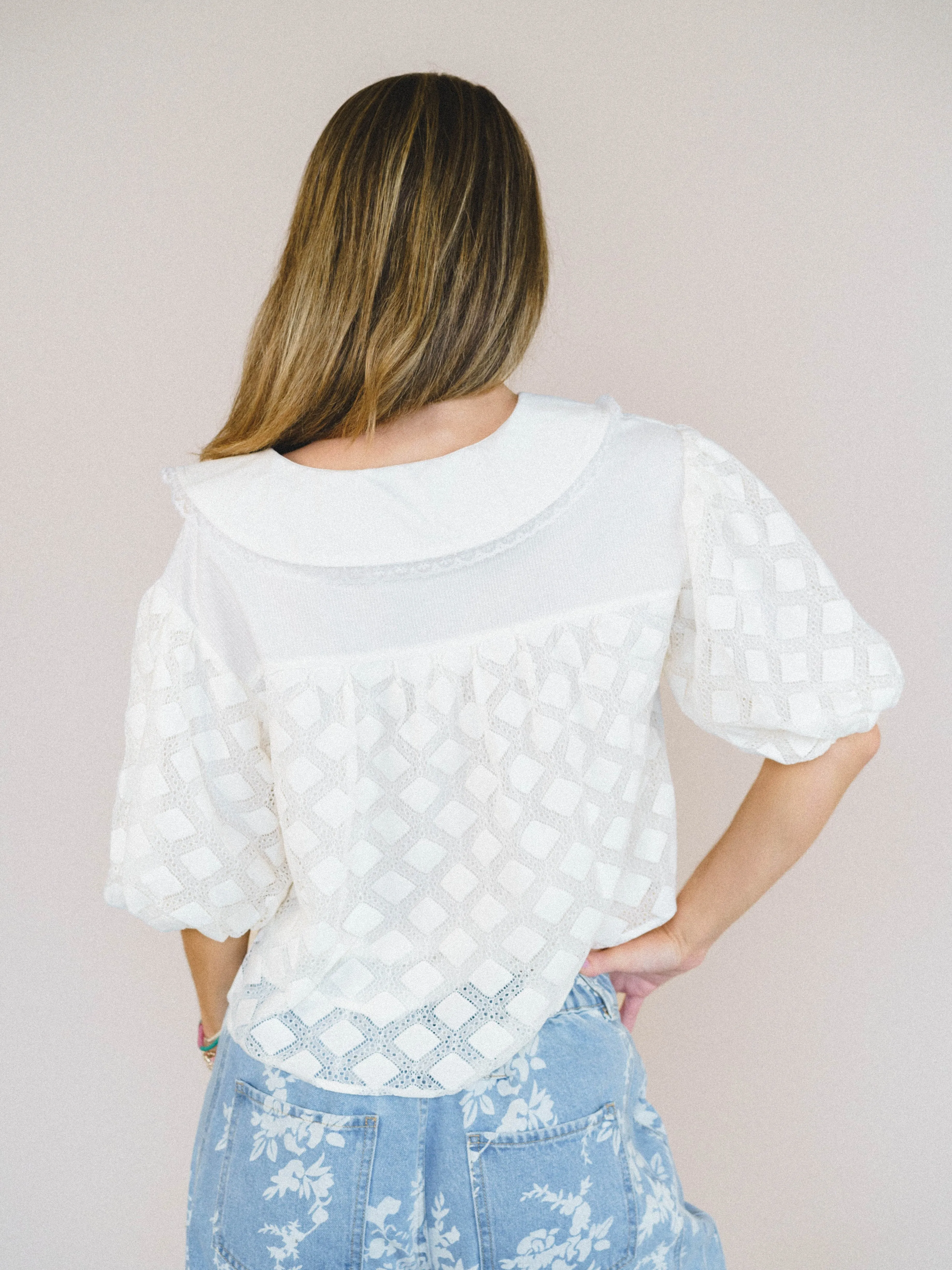 Vintage Treasures Blouse - Cream sold by Three Bird Nest product image thumbnail 3