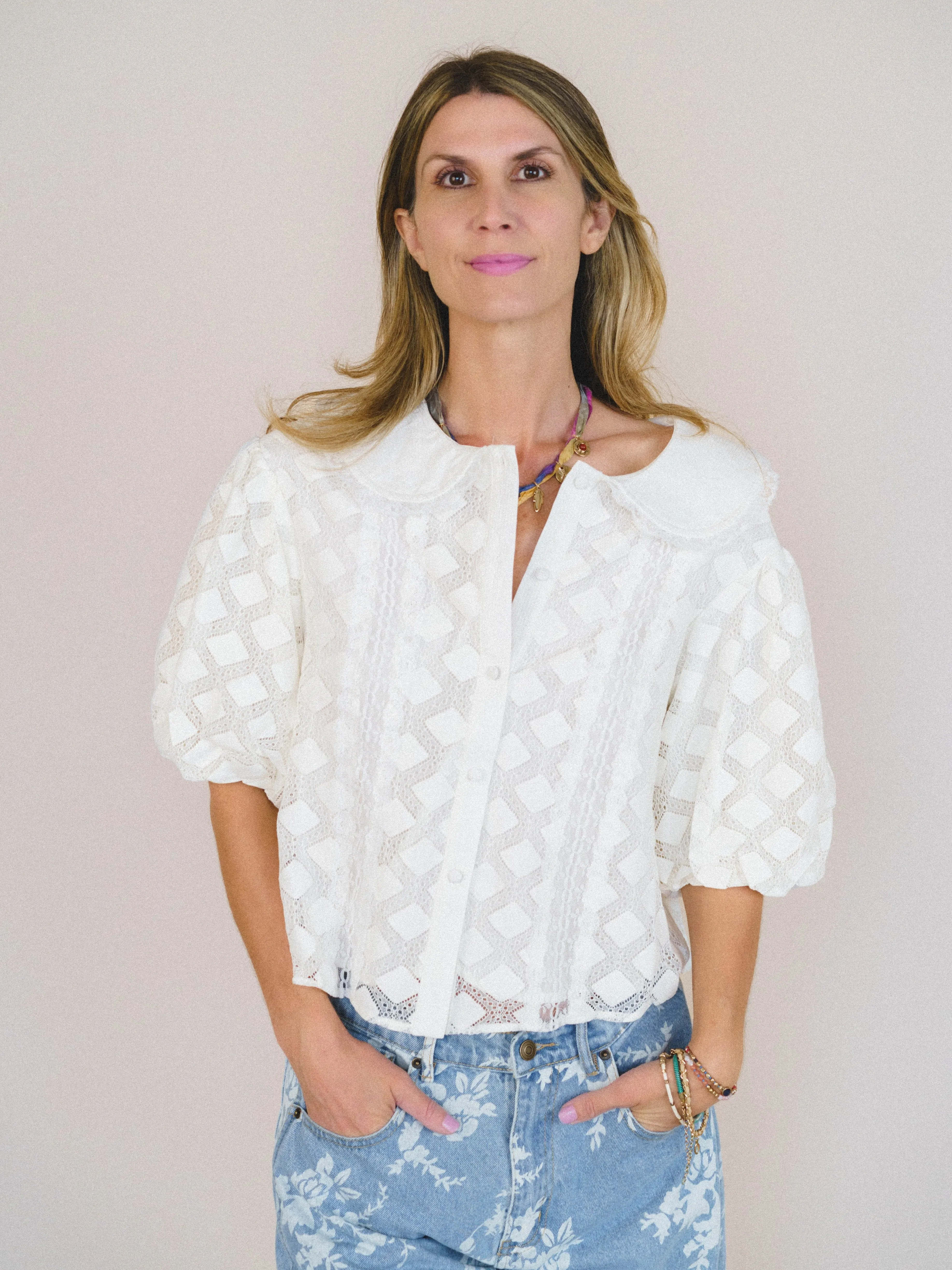 Vintage Treasures Blouse - Cream sold by Three Bird Nest product image thumbnail 2
